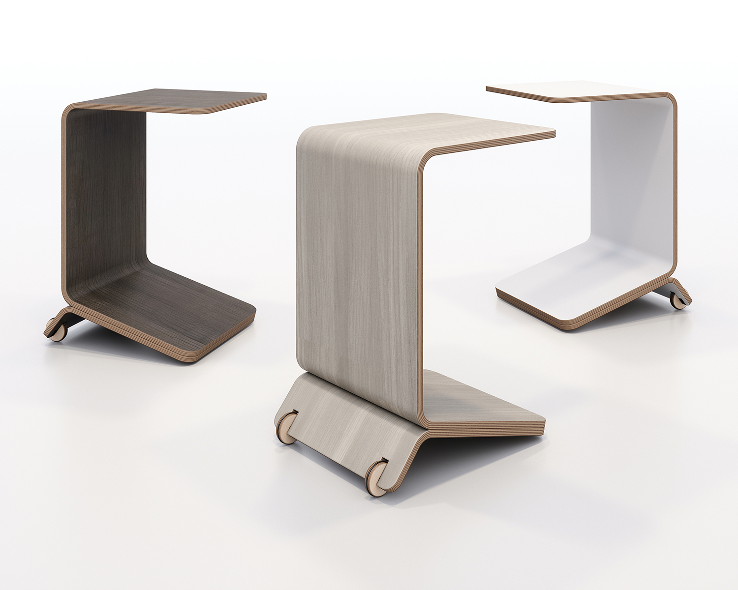 Willow laptop tables by KFI Studios
