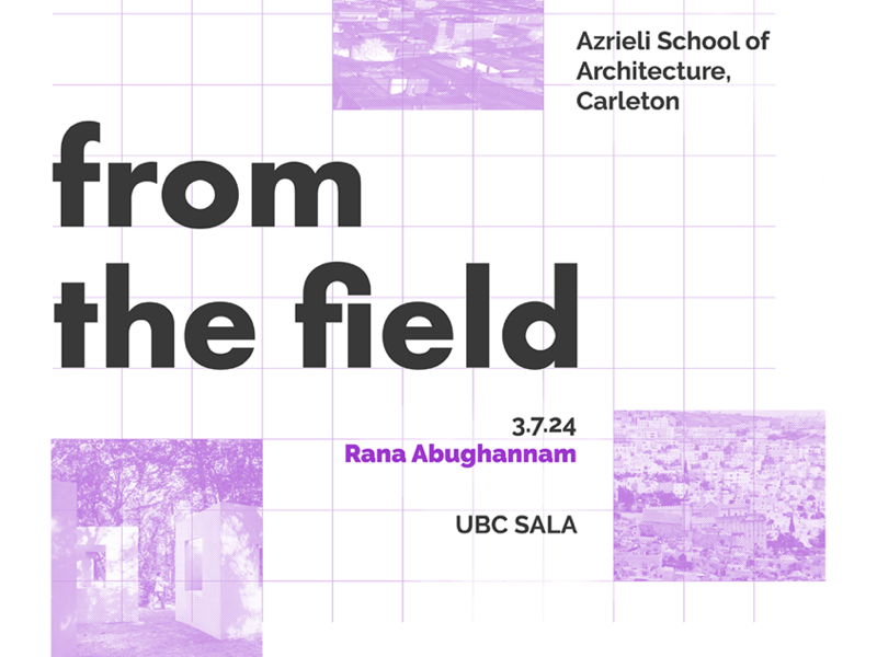 From the Field lecture series poster, life after property