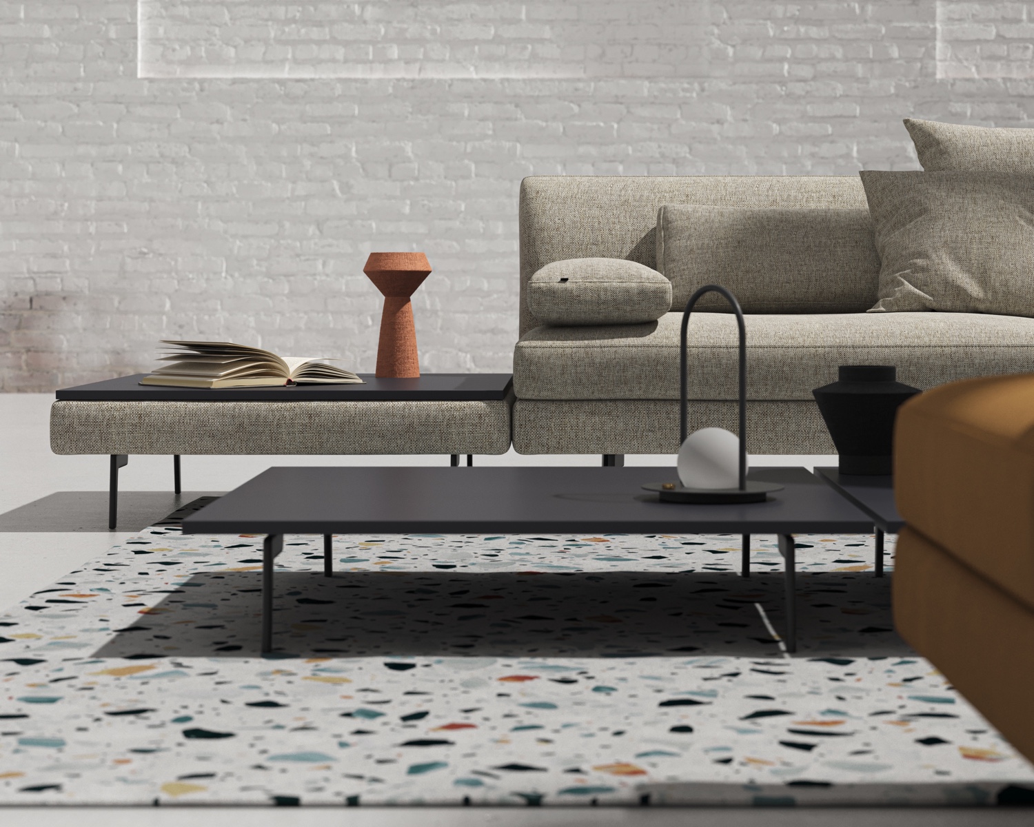Caillou, Clip and Warmover coffee tables by Simone Cagnazzo for Liu Jo Living