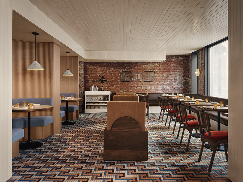 Buvette Daphnée restaurant in Ottawa, designed by Ivy Studio