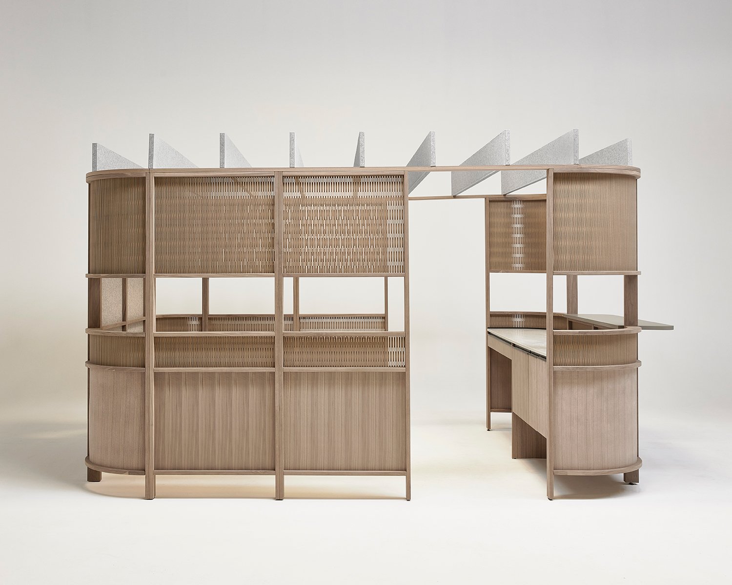 Wooden meeting pod