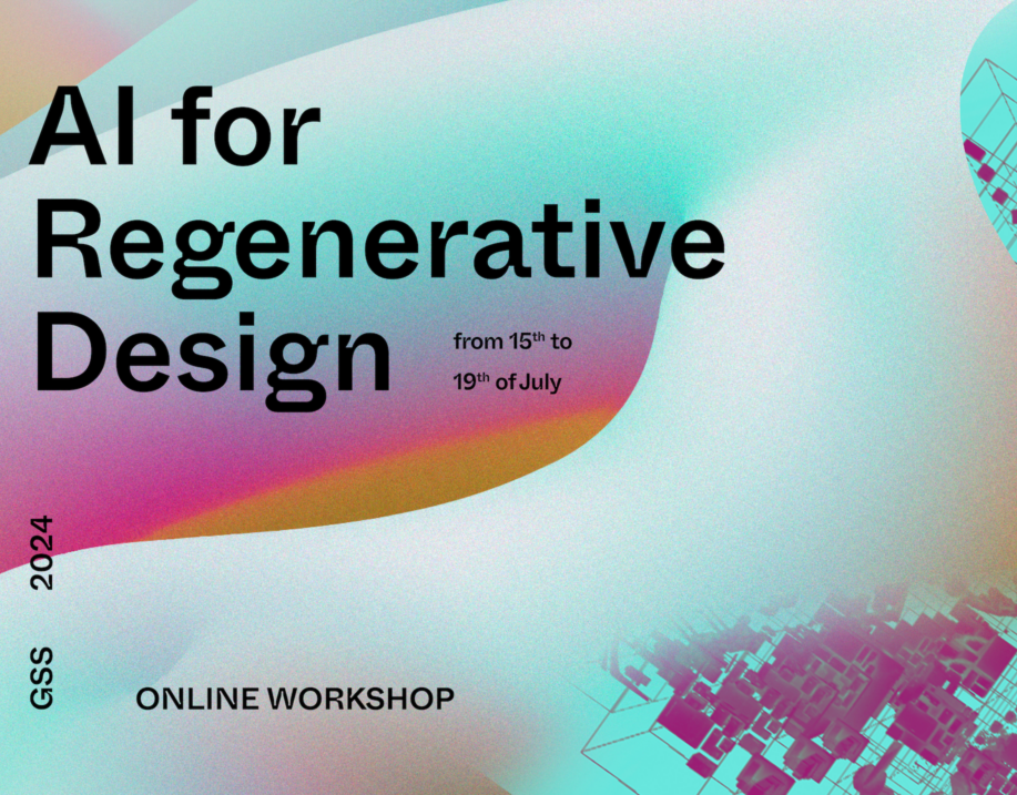 AI for Regenerative Design is an online workshop for participants to gain exposure to cutting edge AI-driven tools in architectural processes.
