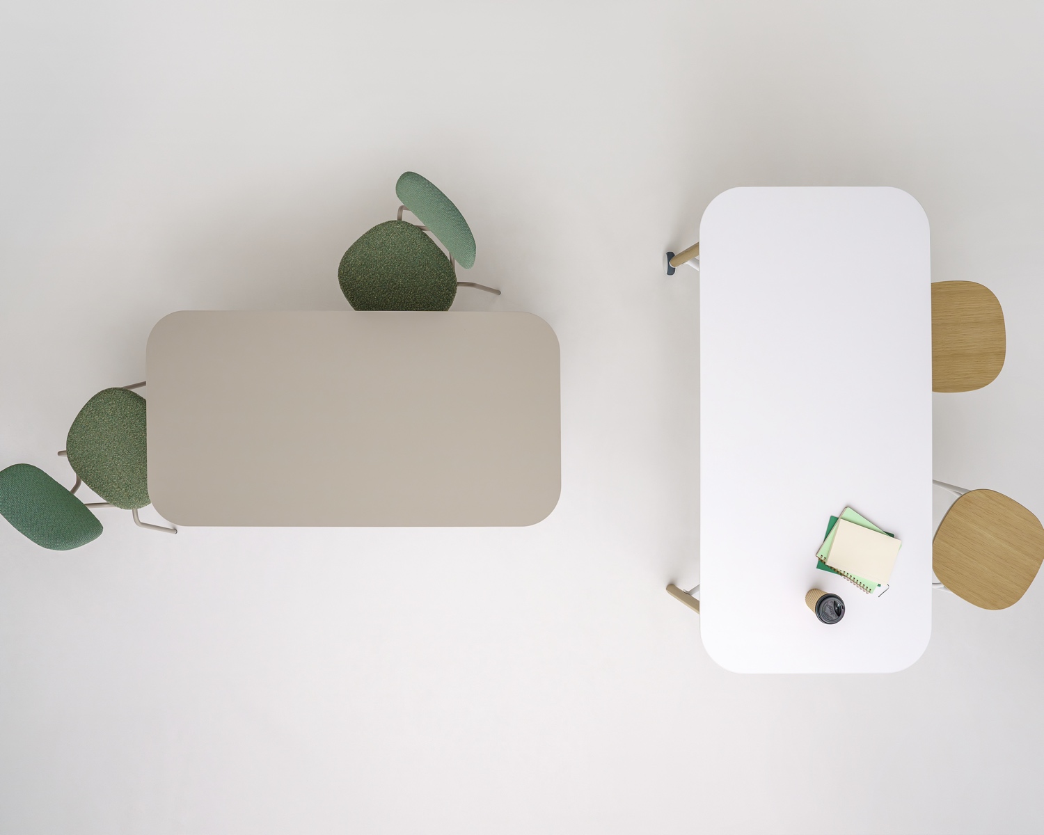Bevy Mobile Tables by Spanish industrial designer Mario Ruiz for Studio TK