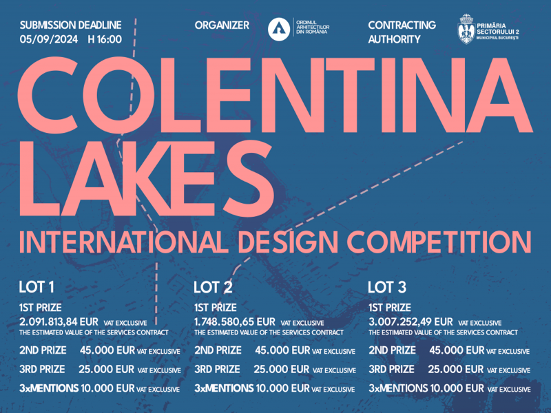 The Colentina Lakes International Design Compeition makes it debut in 2024.