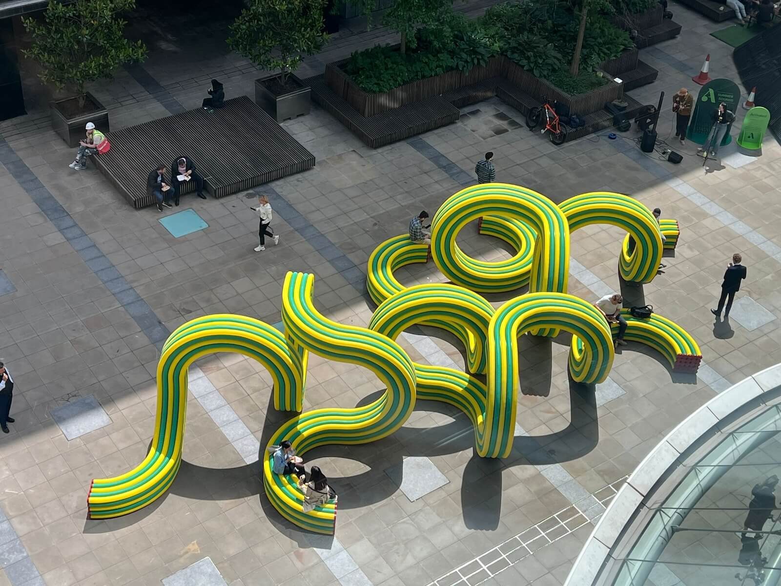 Neon's Squiggle as part of LAF 2024, a summer pavilion in 2024