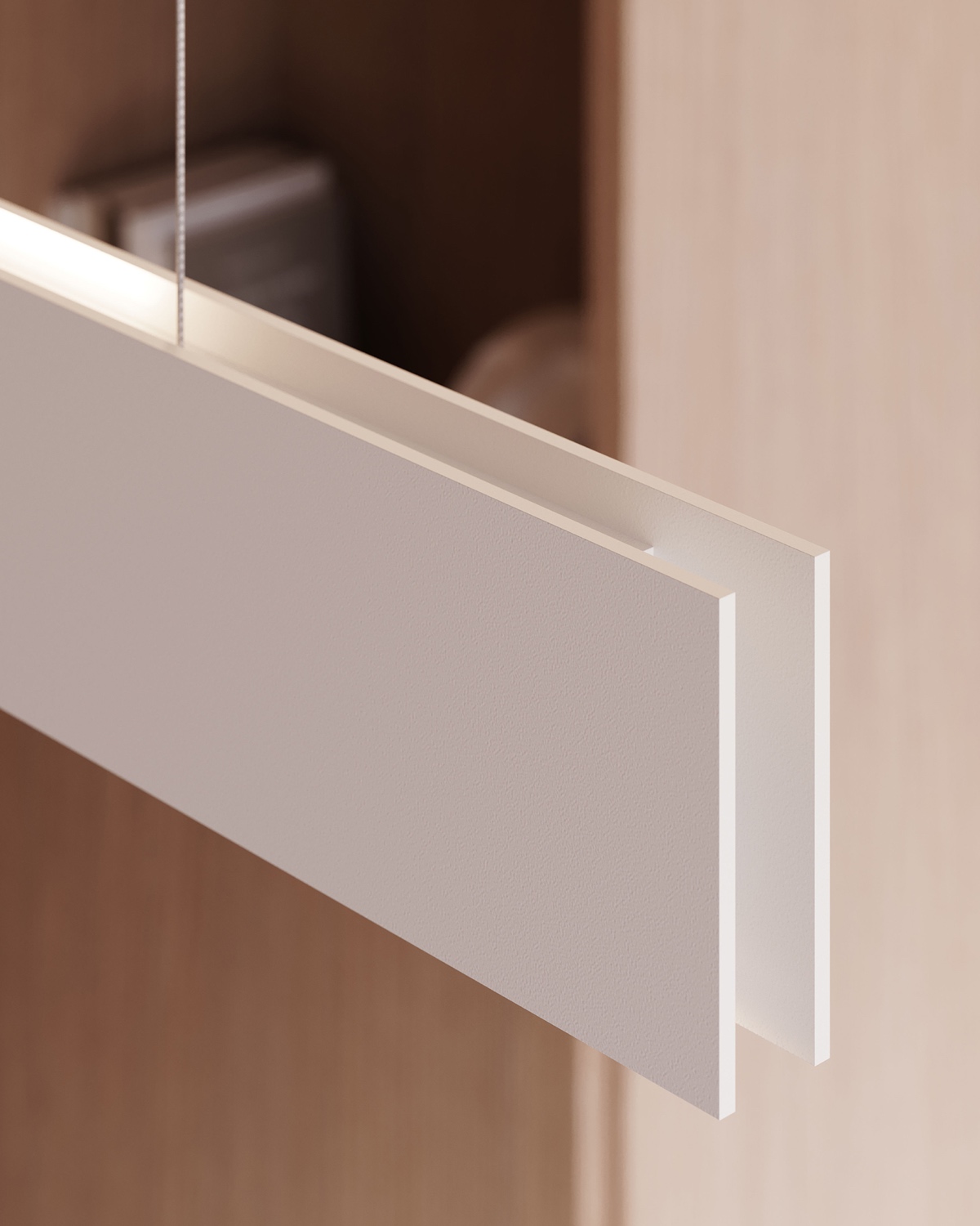 Lithe 2-Sided Pendant by Sonneman close up.