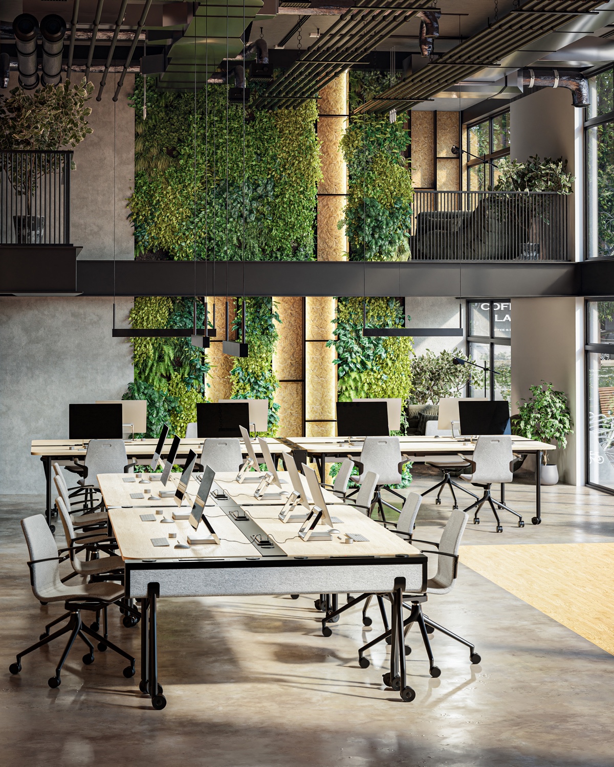 Folding Surfaces Bench Desks by Jones & Partners for Howe