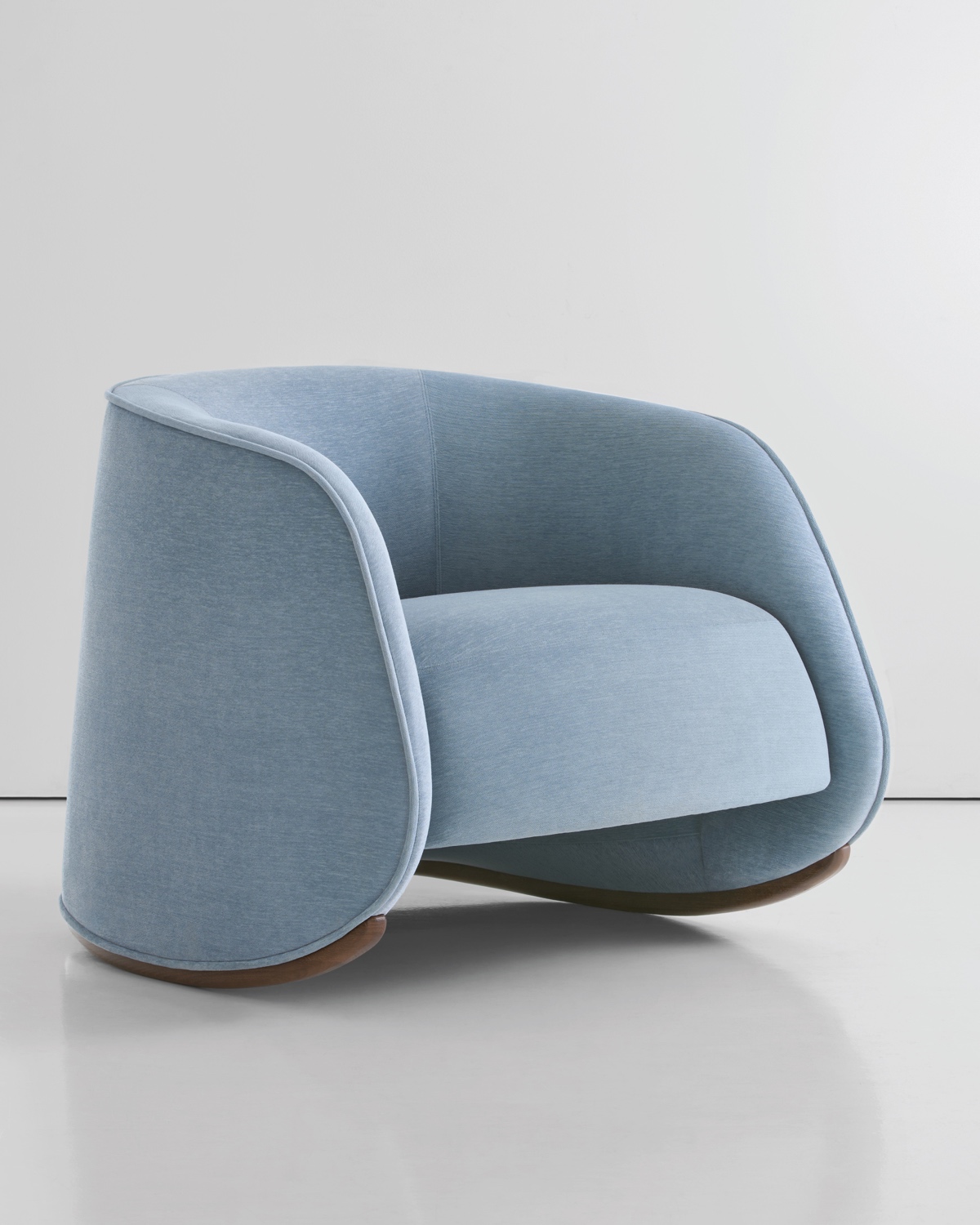 Blue rocking chair