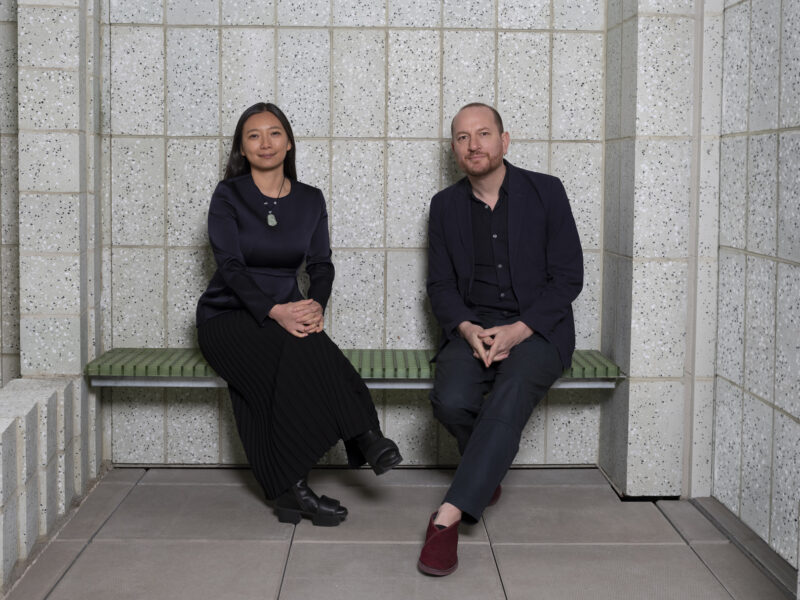 Jing Liu and Florian Idenburg pictured together for the Gehry Chair Lecture in Toronto, photo courtesy of University of Toronto and published at Azure Media.