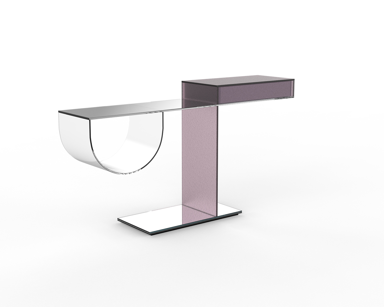 Ollie console by Yabu Pushelberg for Glas Italia