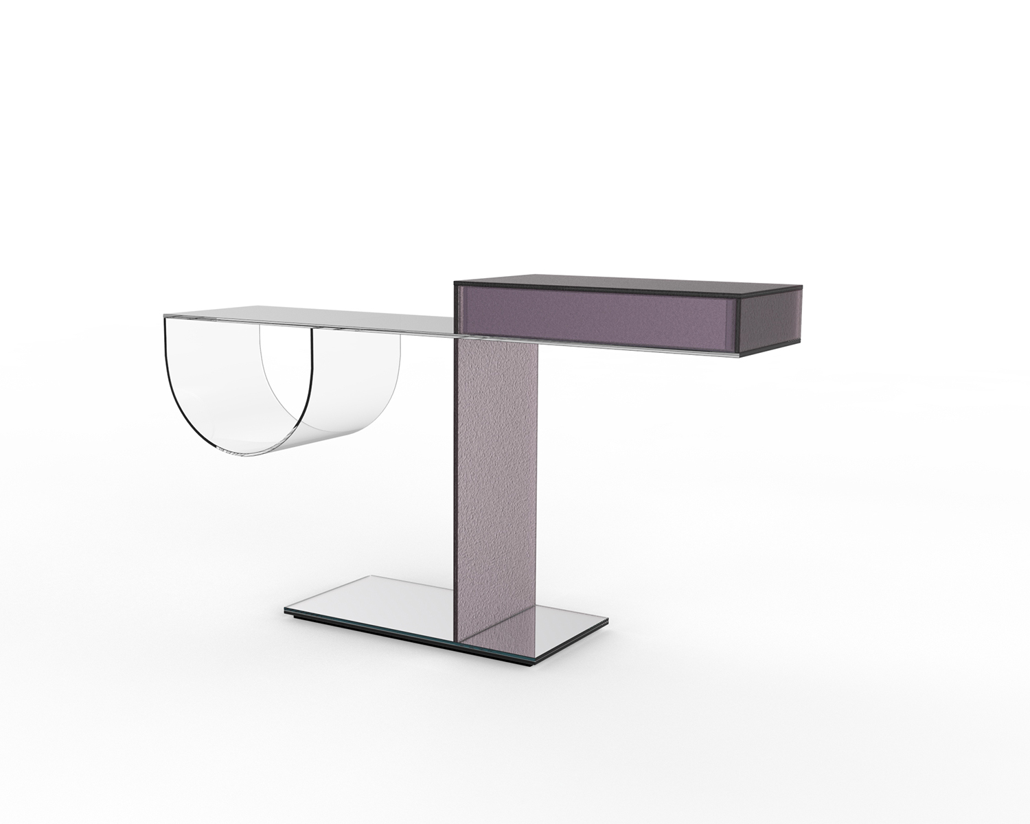 Ollie console by Yabu Pushelberg for Glas Italia