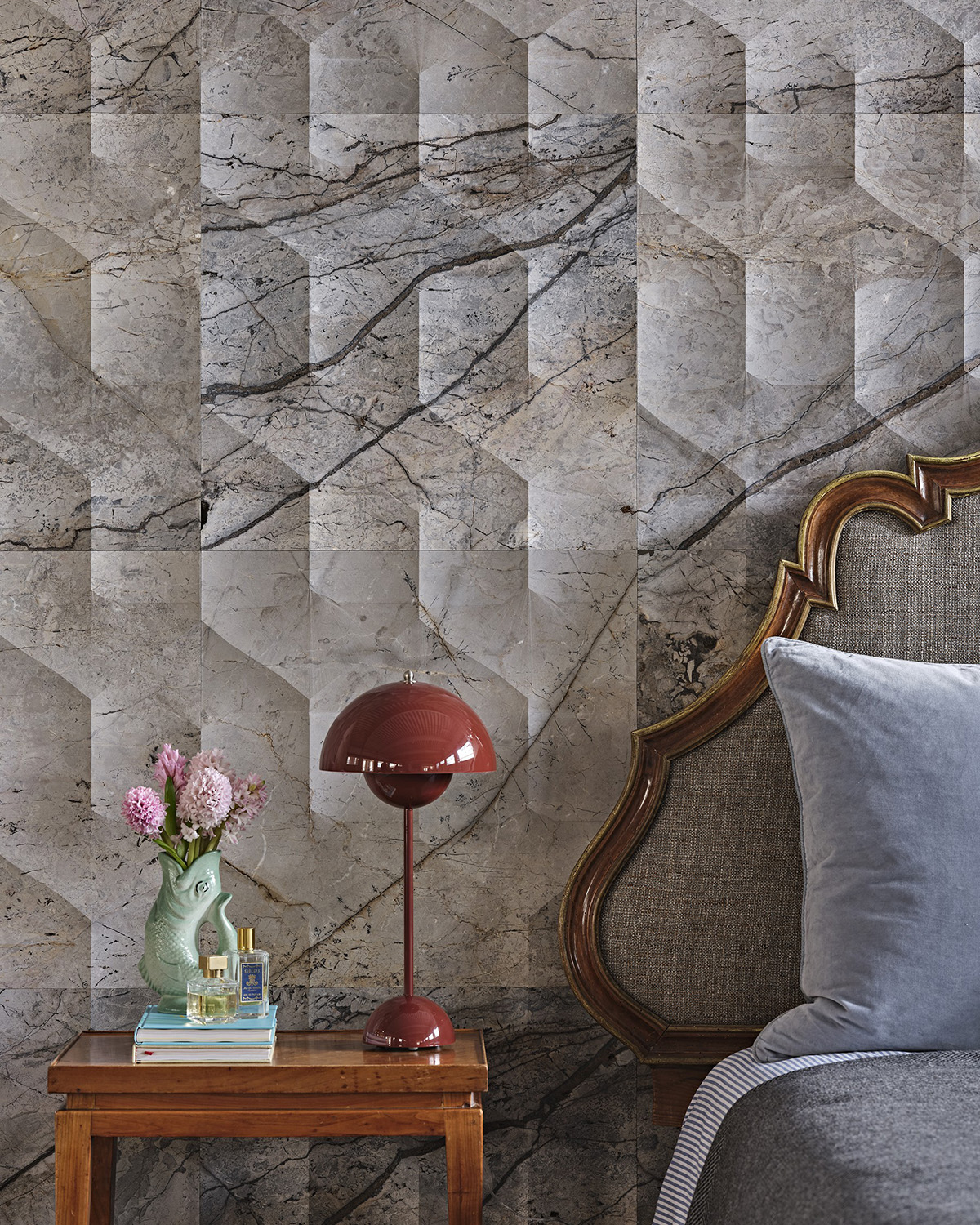 Agra from the Pietre Incise wall covering collection from Lithos Design