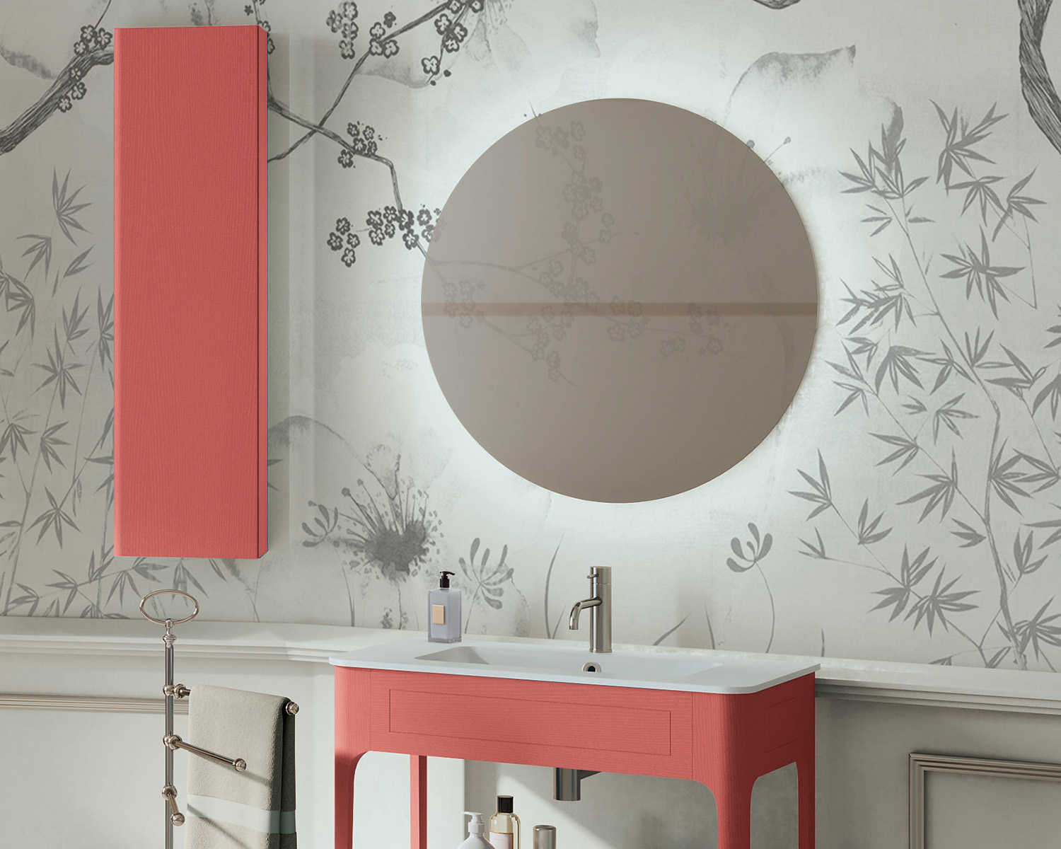 Etoile vanity collection from Hastings Bath Collection with integrated countertop basin