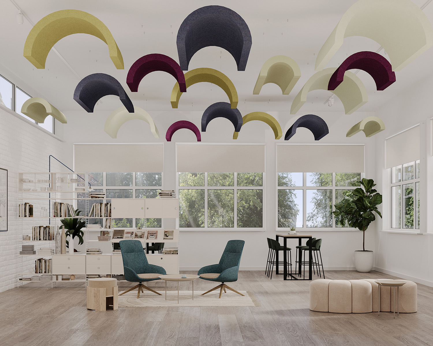 acoufelt crest acoustic ceiling solution