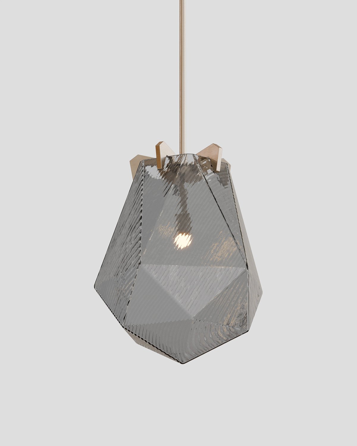 Gabriel Scott Briolette Pendant in Lines