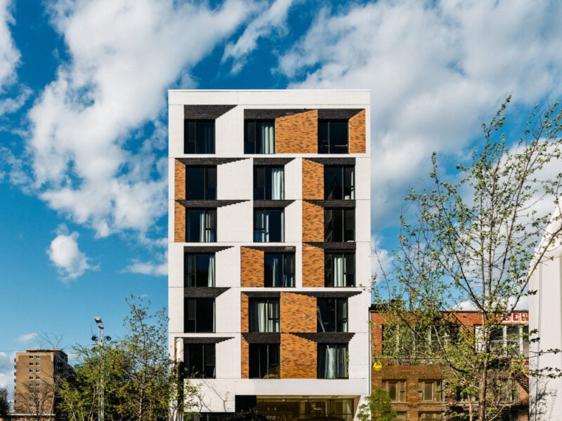 The Clark Street frontage, designed by MU Architecture.