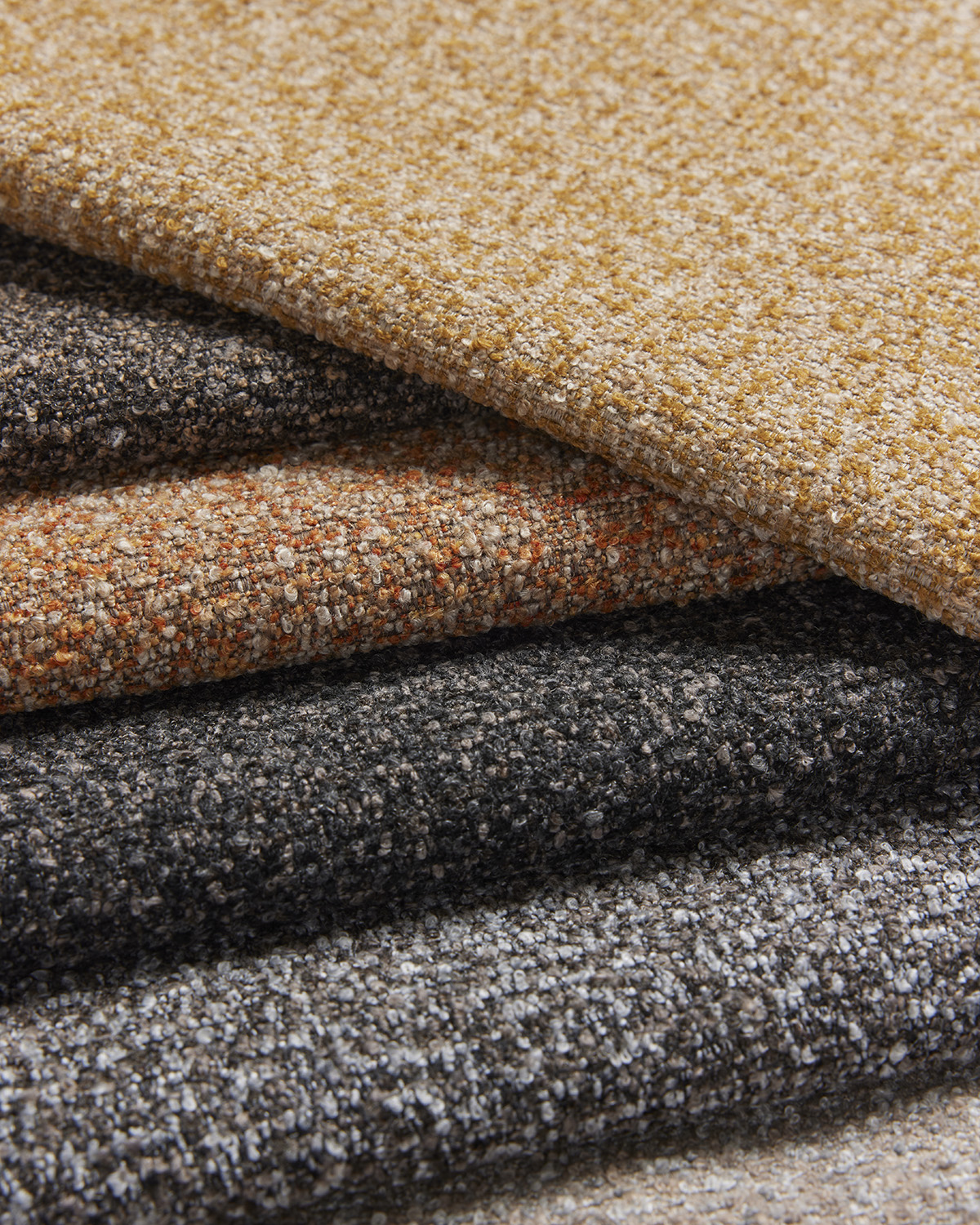 Five new soft and richly textured patterns from Supreen includes a decadent and supple bouclé