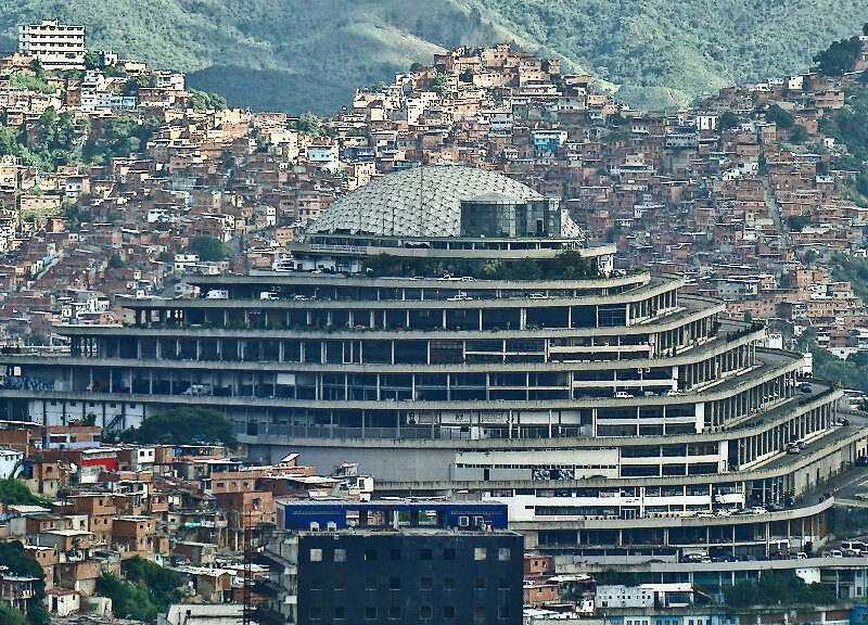 El Helicoide building in Caracas, Venezuela, designed by Pedro Neuberger, Dirk Bornhorst and Jorge Romero Gutiérrez. Photo by Damián D. Fossi Salas.