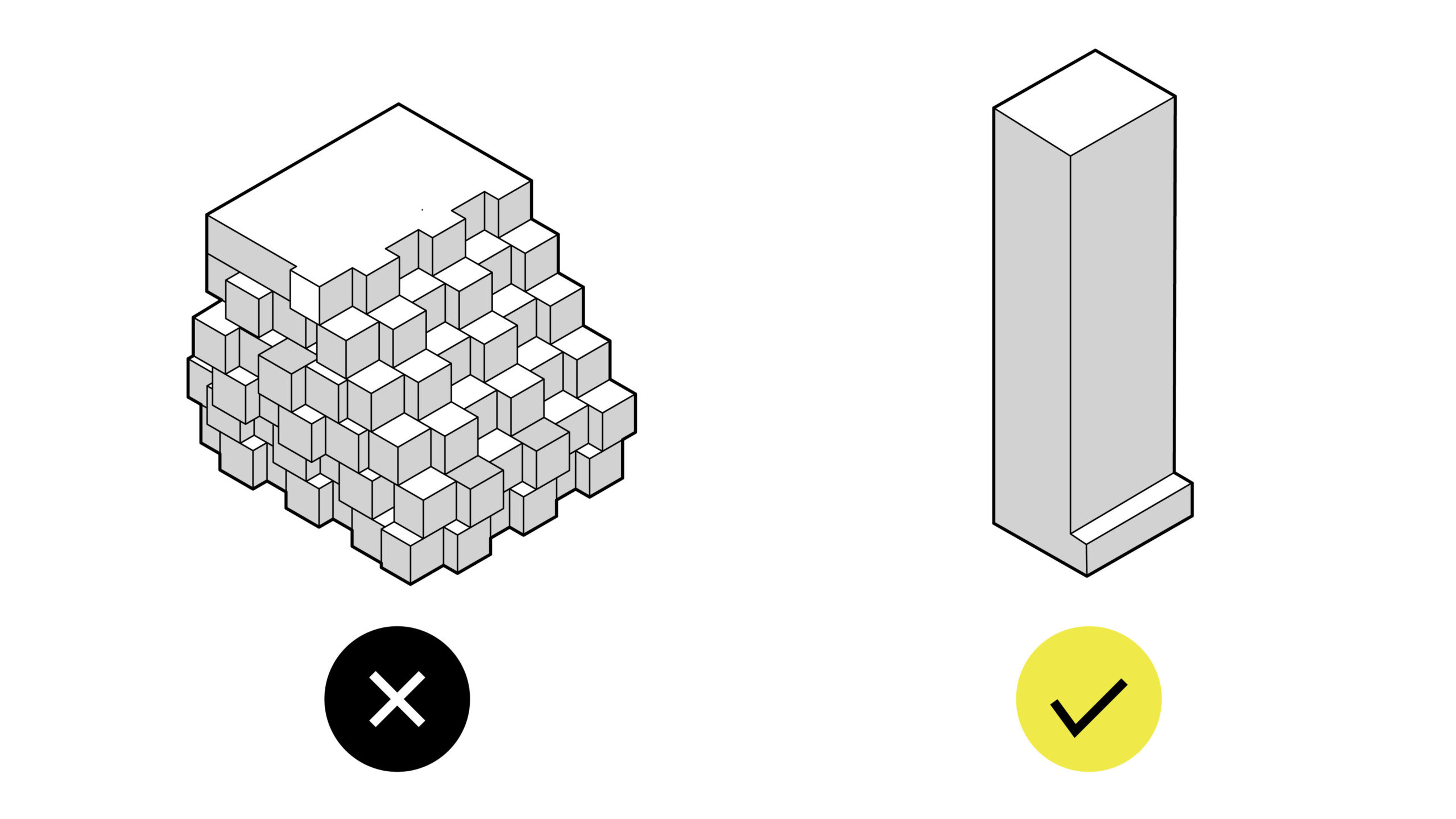 BDP Quadrangle found that 23 per cent of a building’s embodied carbon is derived from its envelope, and the more complicated the design, the bigger that impact. A major factor related to this is the vertical floor area ratios (VFAR), since buildings with a lower VFAR will minimize material demands by nature of their reduced surface area.