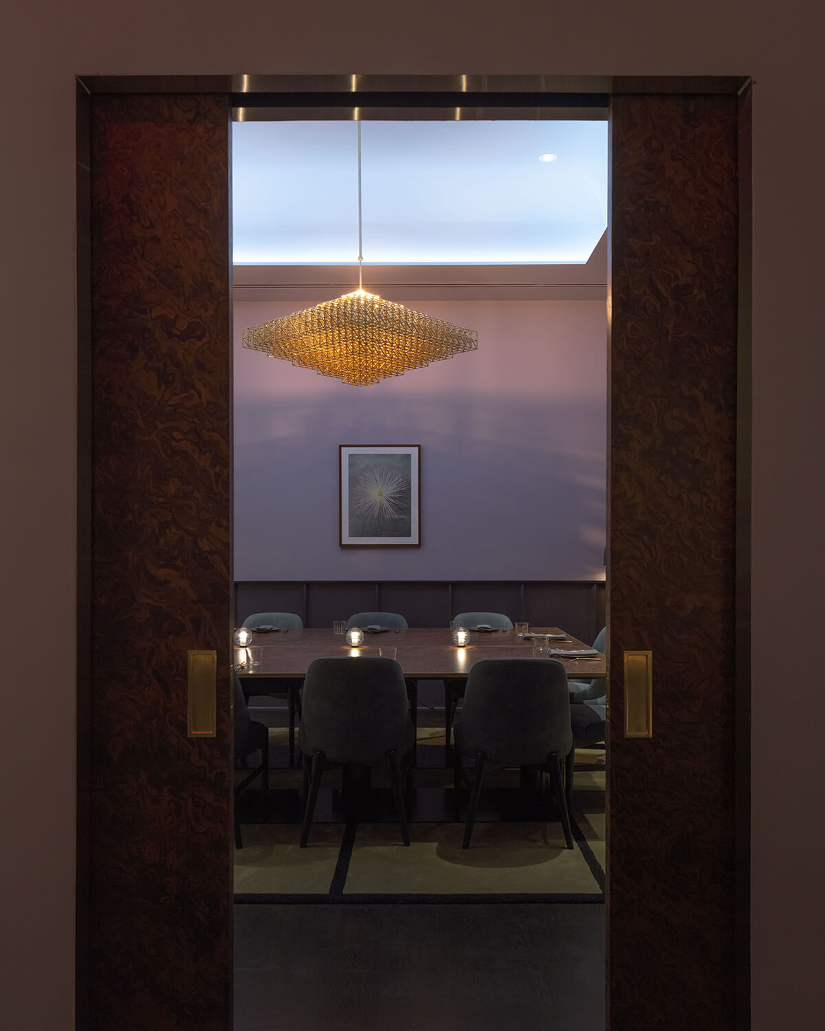Designed by Modellus Novus, Chef Kwame Onwuachi's new restaurant, Dōgon, in Washington, D.C. references the night sky.