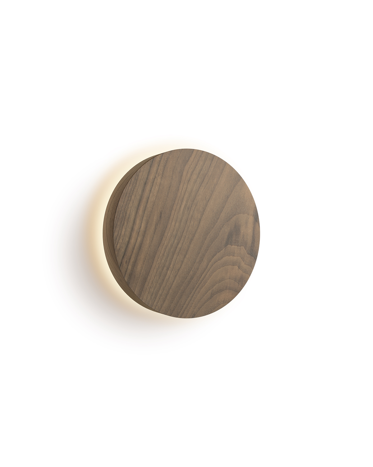 Wooden circular sconce