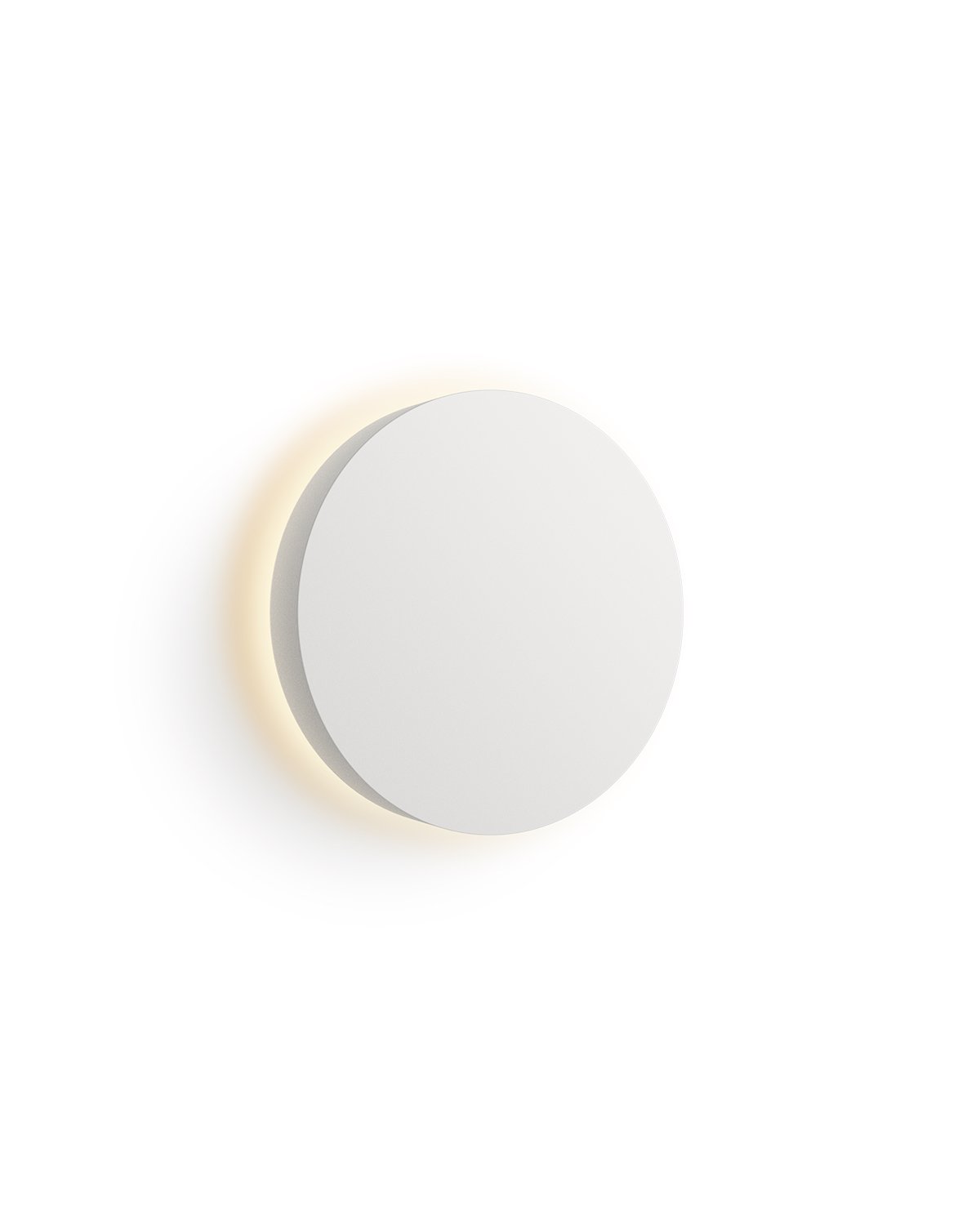 White circular sconce