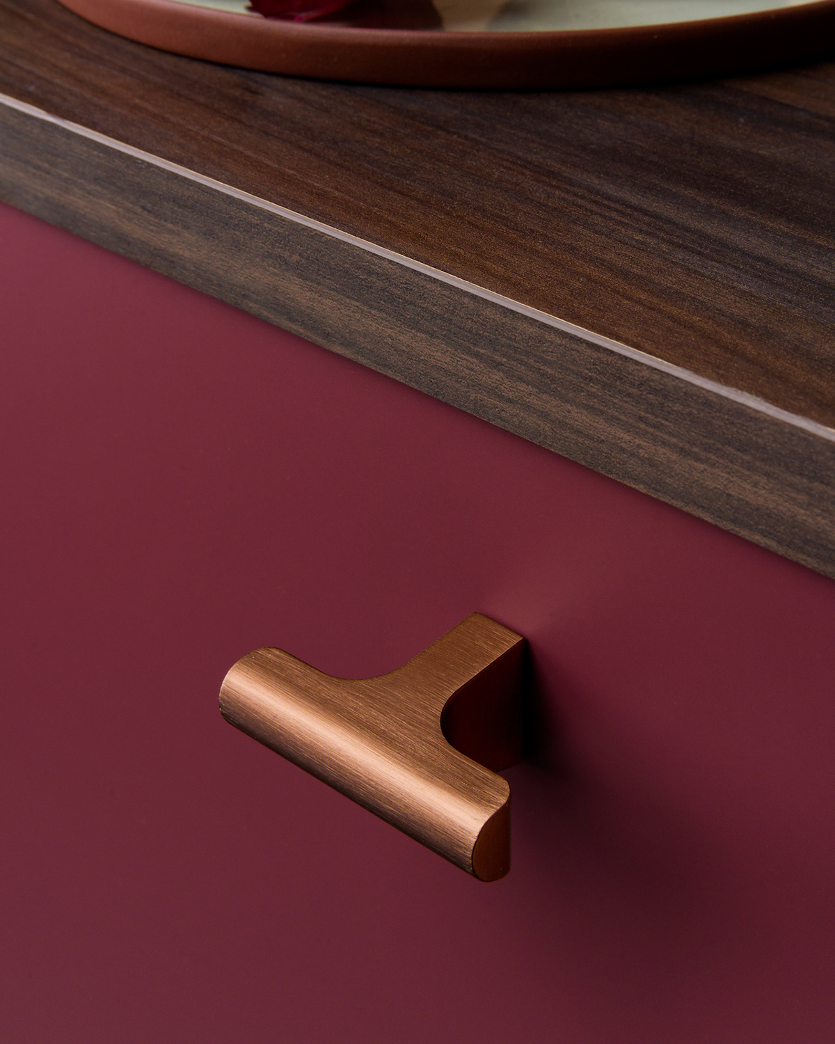 Wooden drawer pull