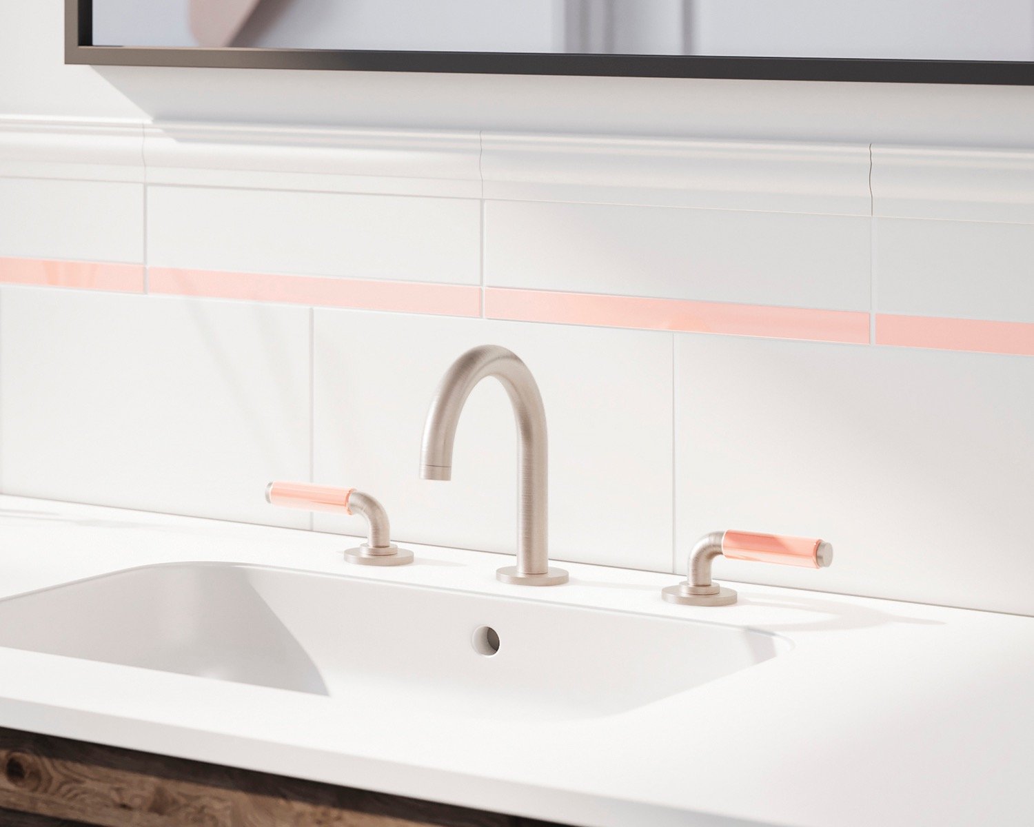 Colourful porcelain handles California Faucets