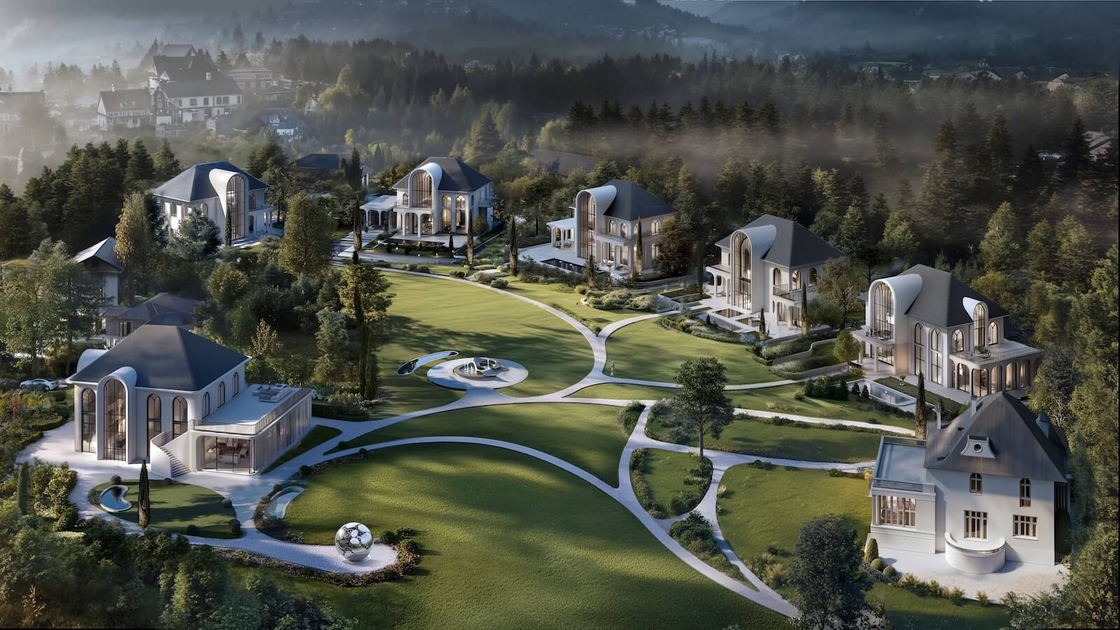 Studio Tim Fu's Lake Bled project in Slovenia is promoted as the first fully A.I.-driven architecture project.