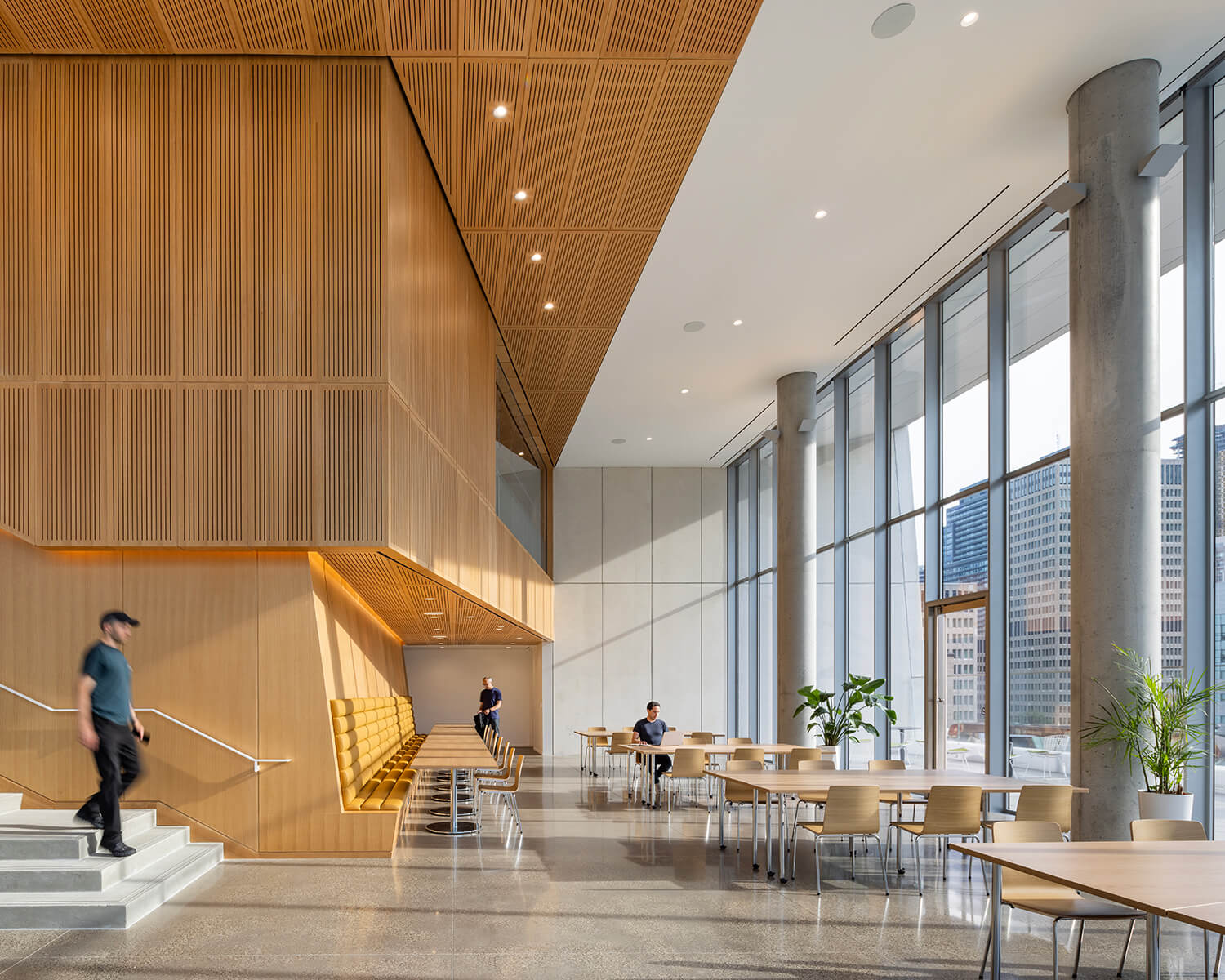 The Schwartz Reisman Innovation Campus features two winter gardens with sweeping views of the downtown core.