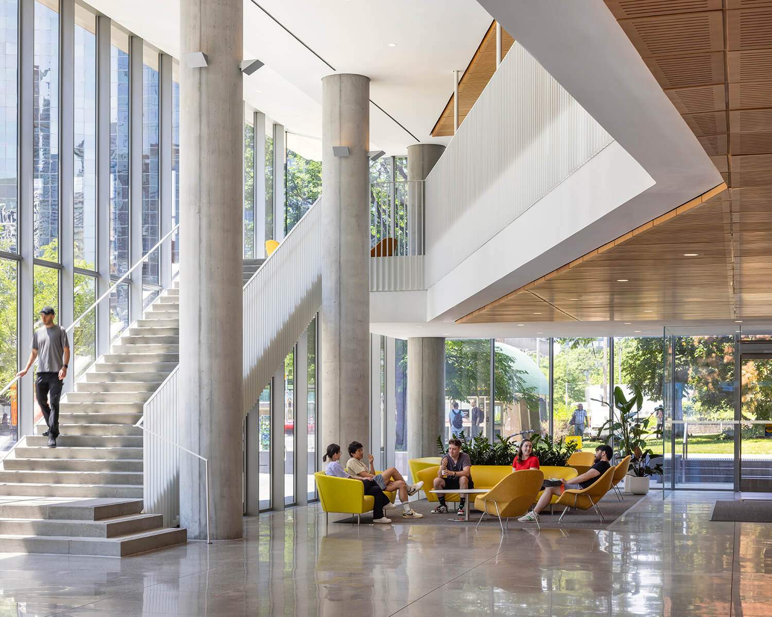 Lobby at the Schwartz Reisman Innovation Campus
