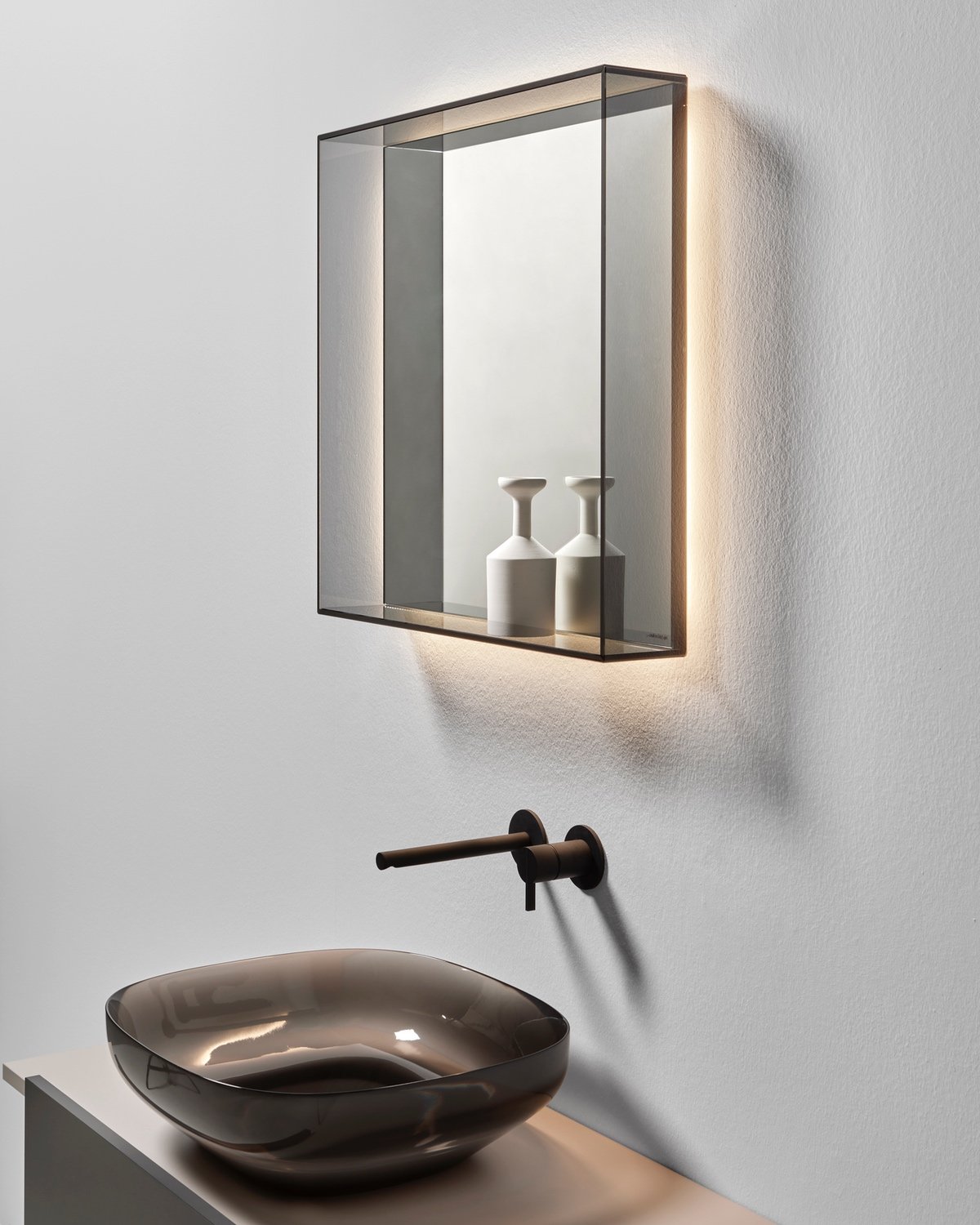 Teca bathroom mirror Antonio Lupi
