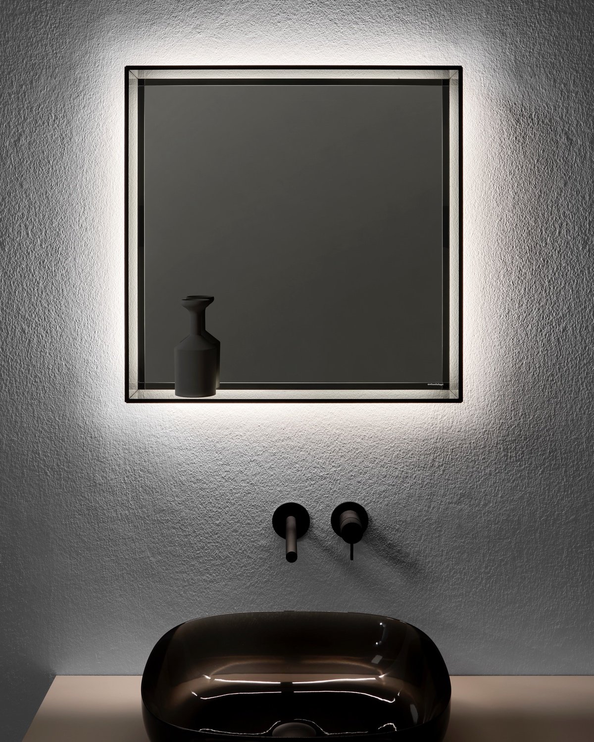 Teca bathroom mirror Antonio Lupi