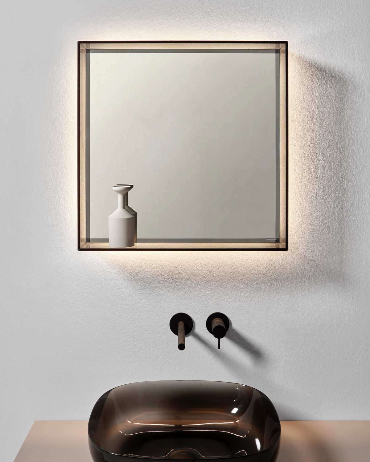 Teca bathroom mirror Antonio Lupi