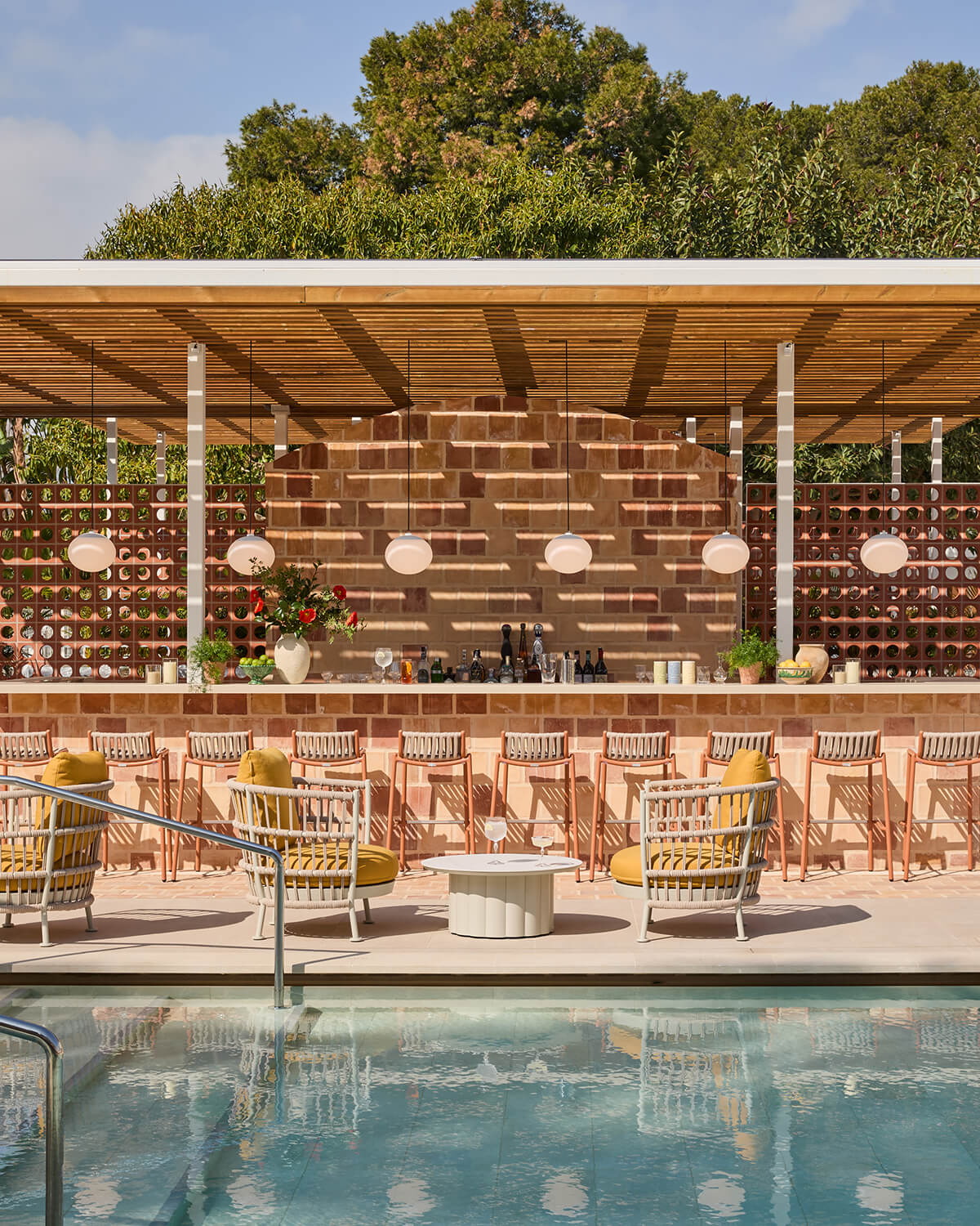 Pool bar at Kimpton Los Monteros hotel in Marbella, Spain