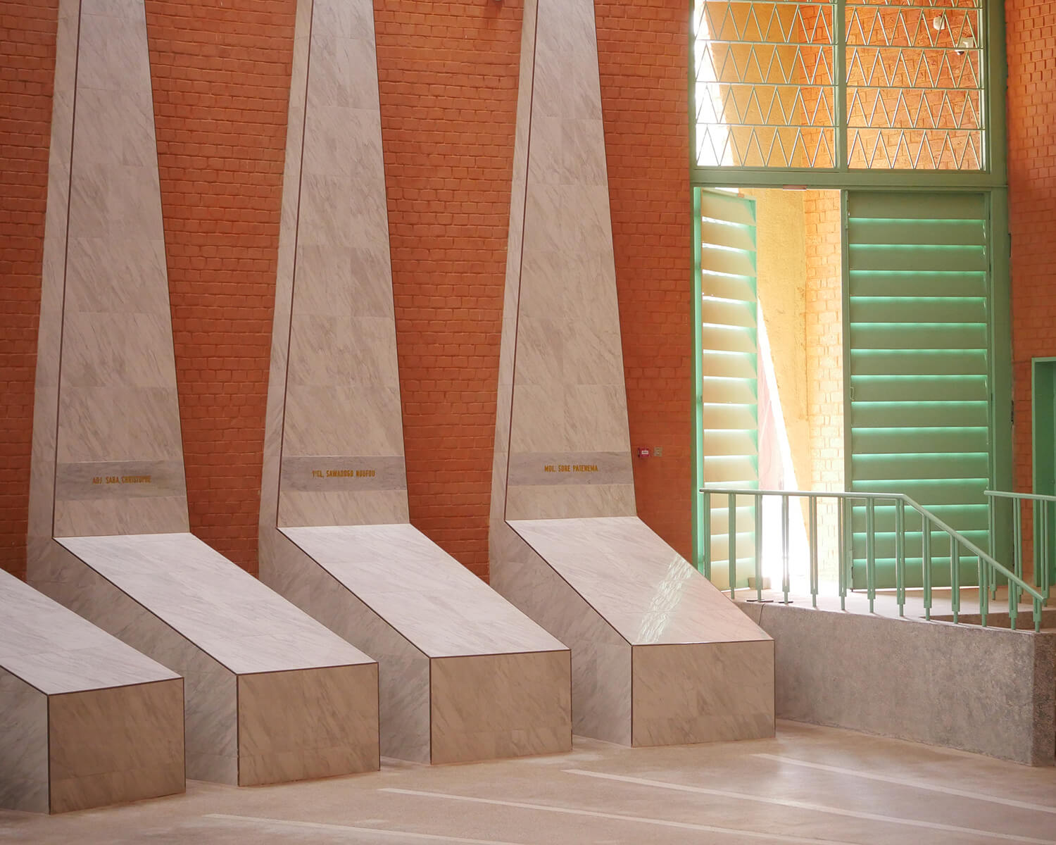 Interior view of the Thomas Sankara Mausoleum