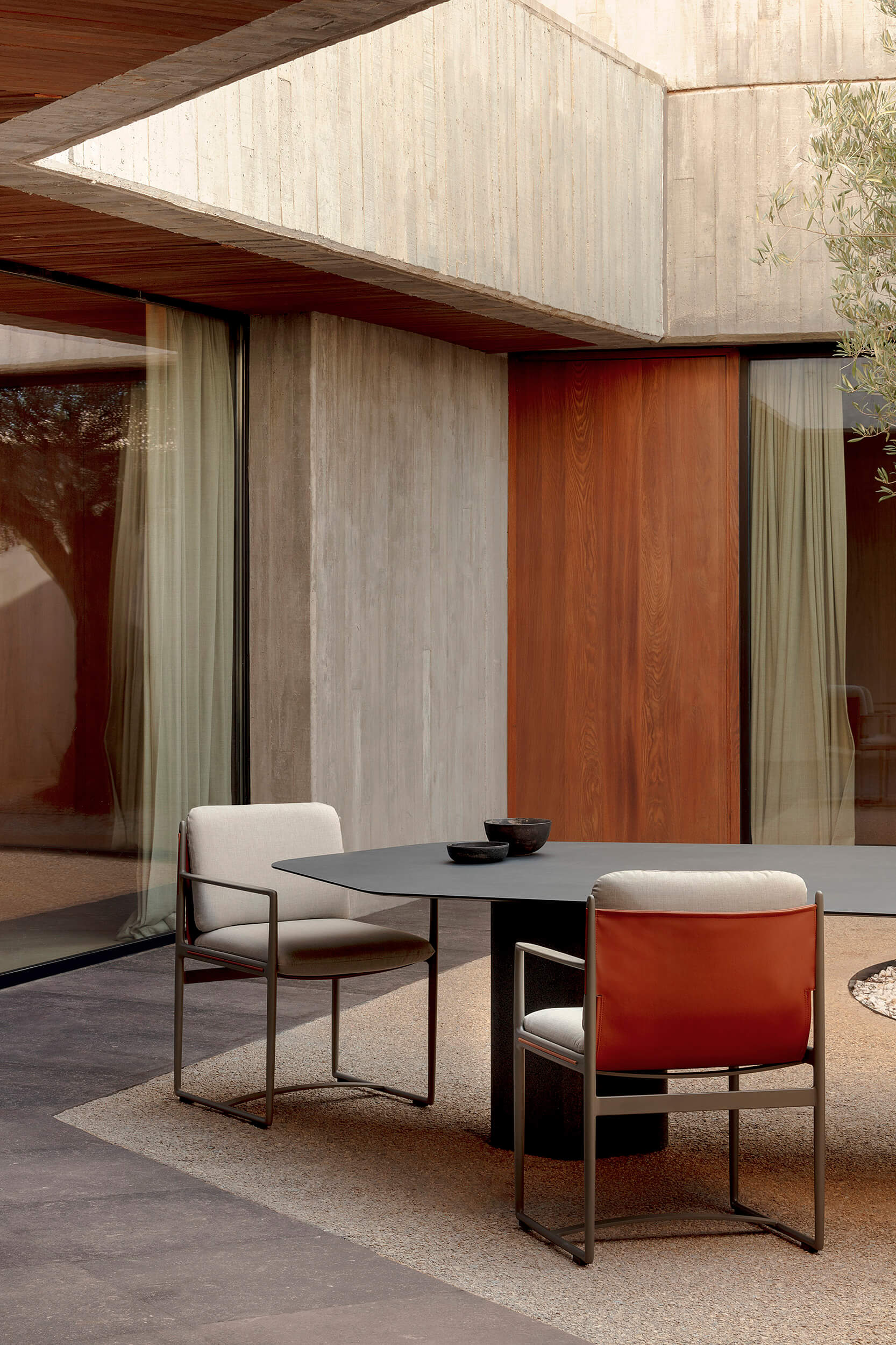 The Obi collection now includes a pair of dining chair designs.