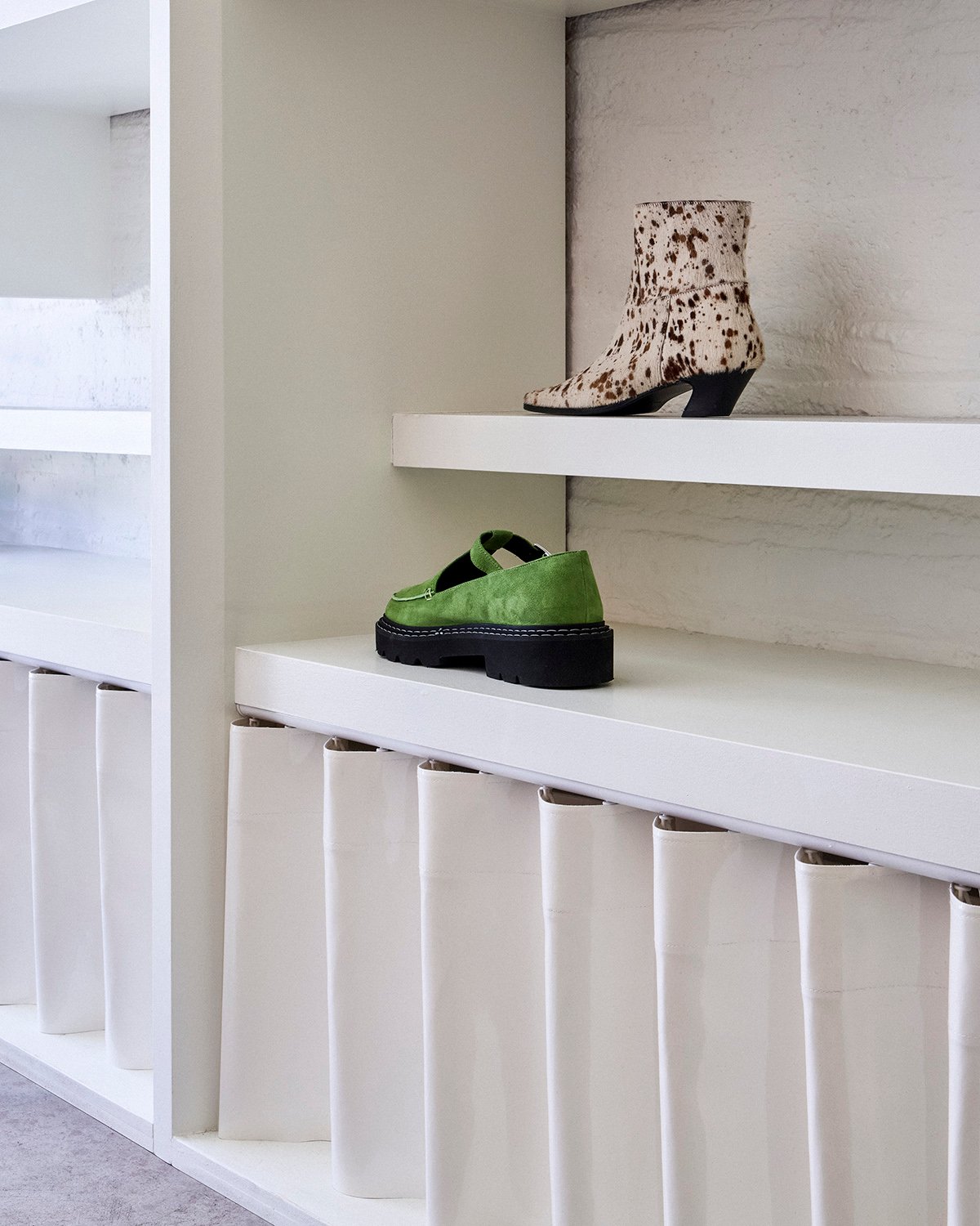 A Brooklyn Shoe Store Built on Bold Colour