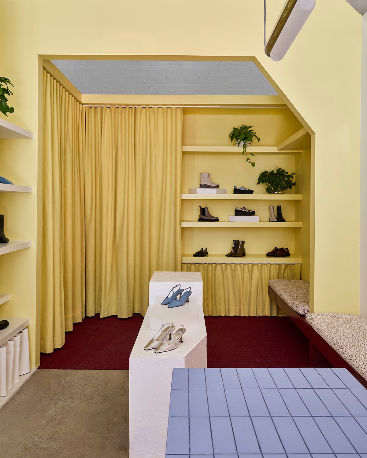 A Brooklyn Shoe Store Built on Bold Colour
