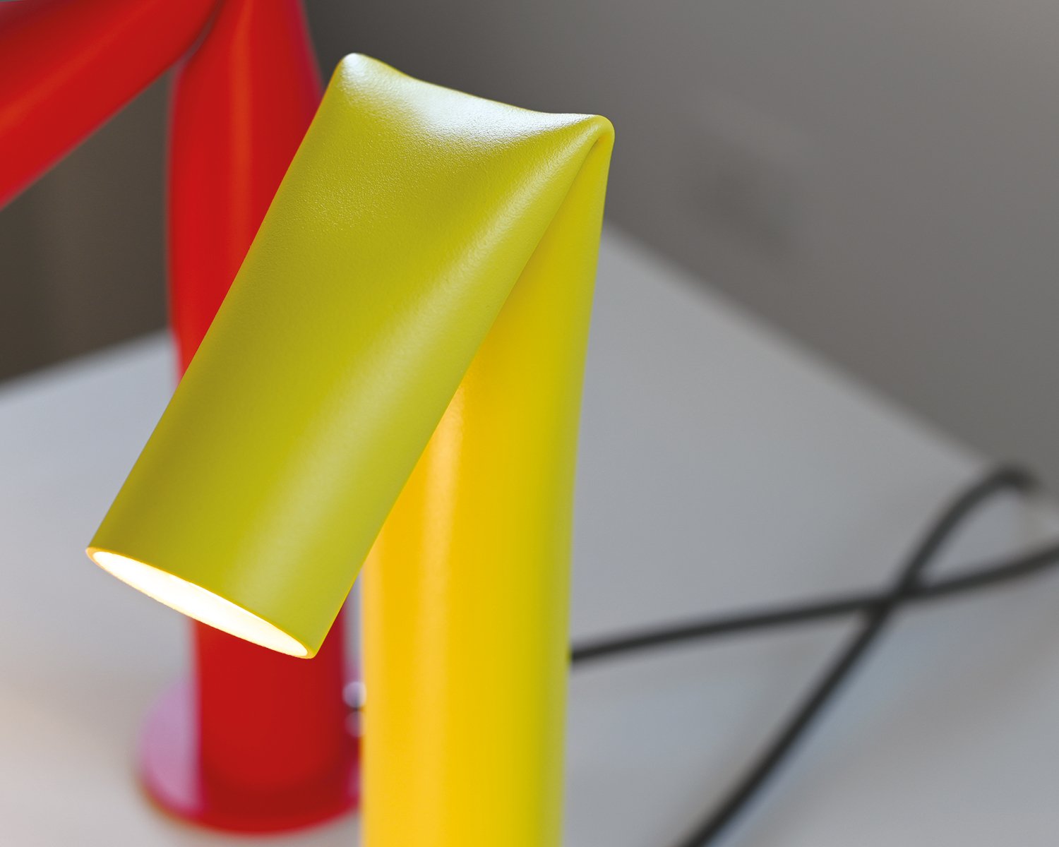 Yellow Bender table lamp by Axolight