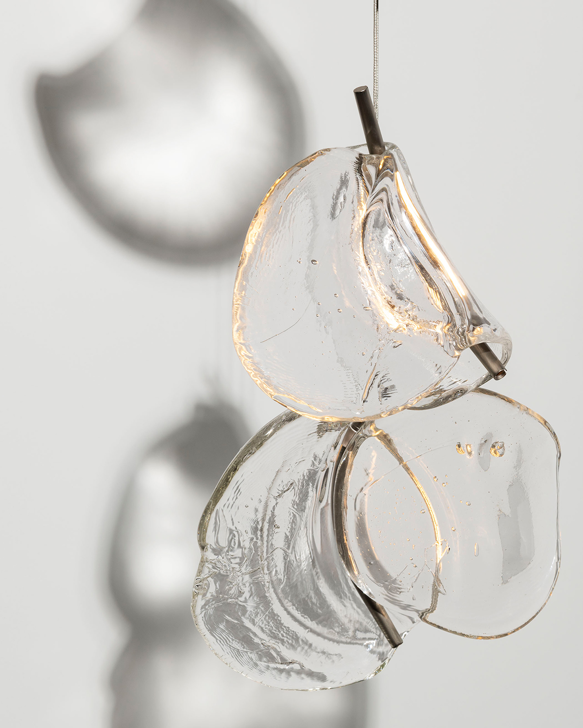 Romantic floral hanging 141 lamp furniture by Bocci against a white background