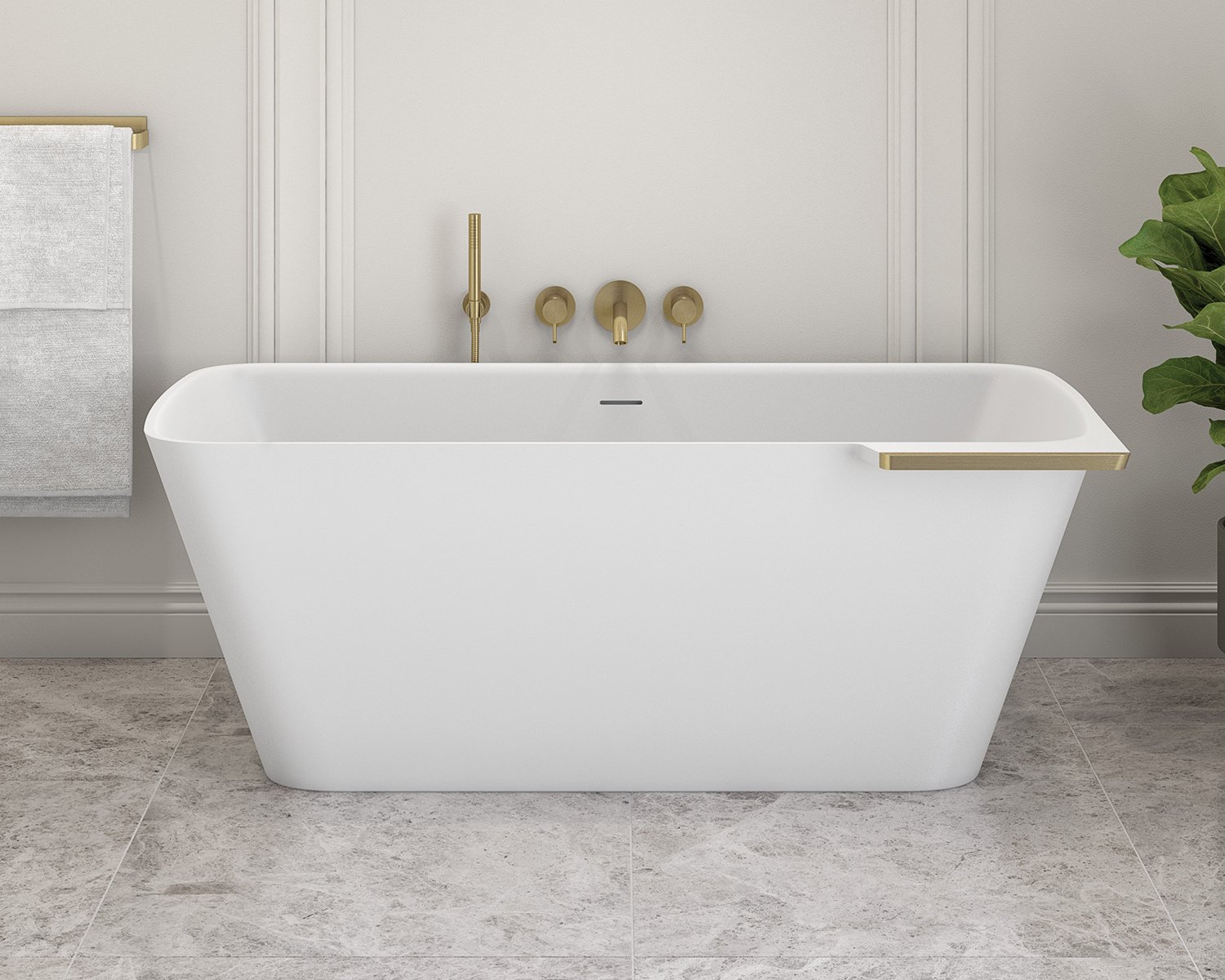 White Lukas tub by Fleurco