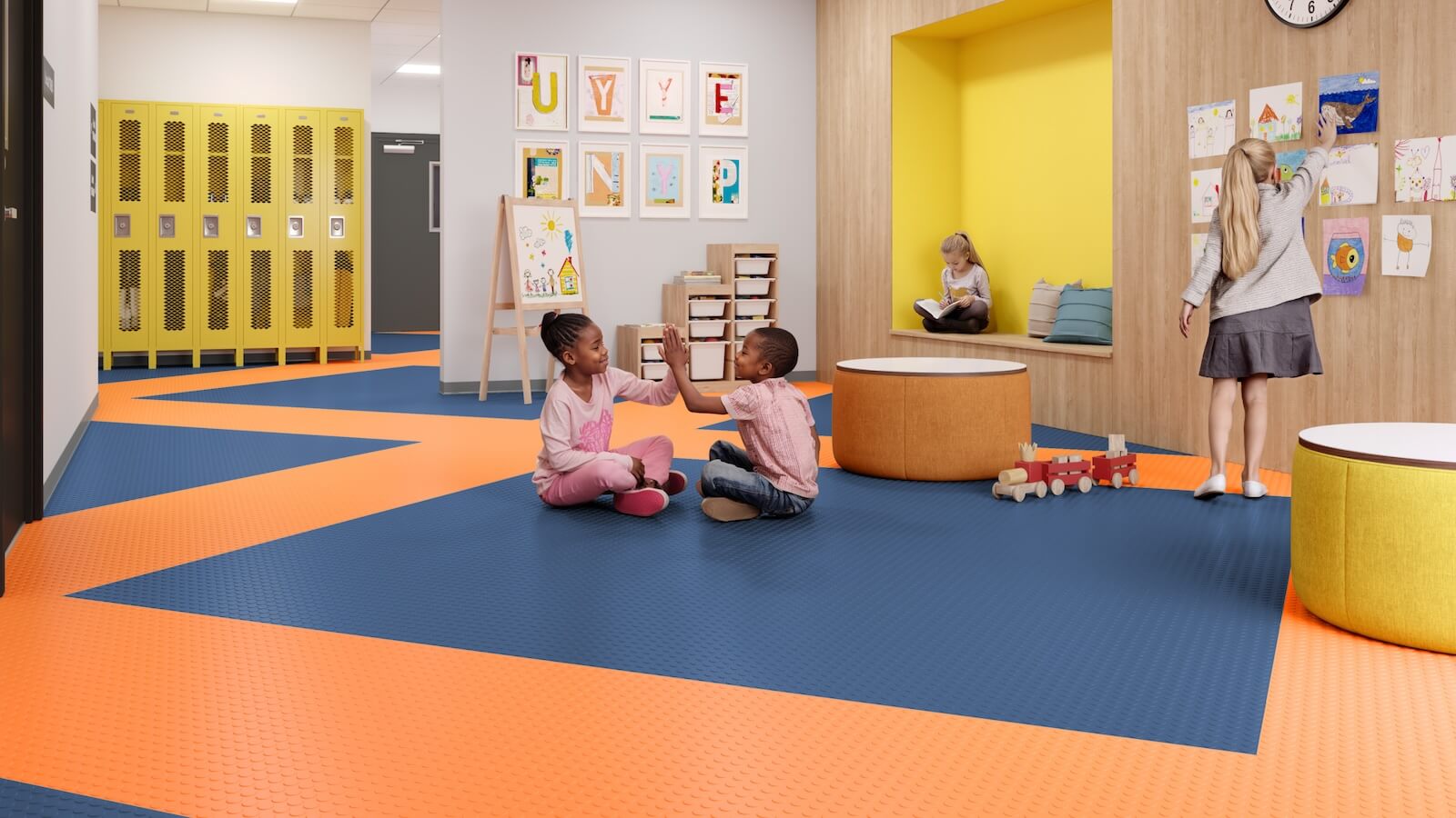 ABMARATHON flooring in a children's classroom