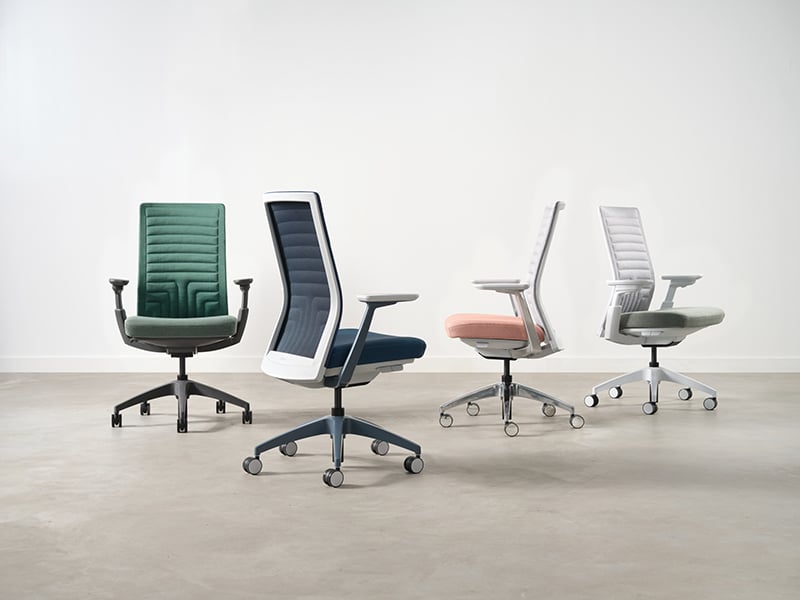 Evo chairs by Allsteel