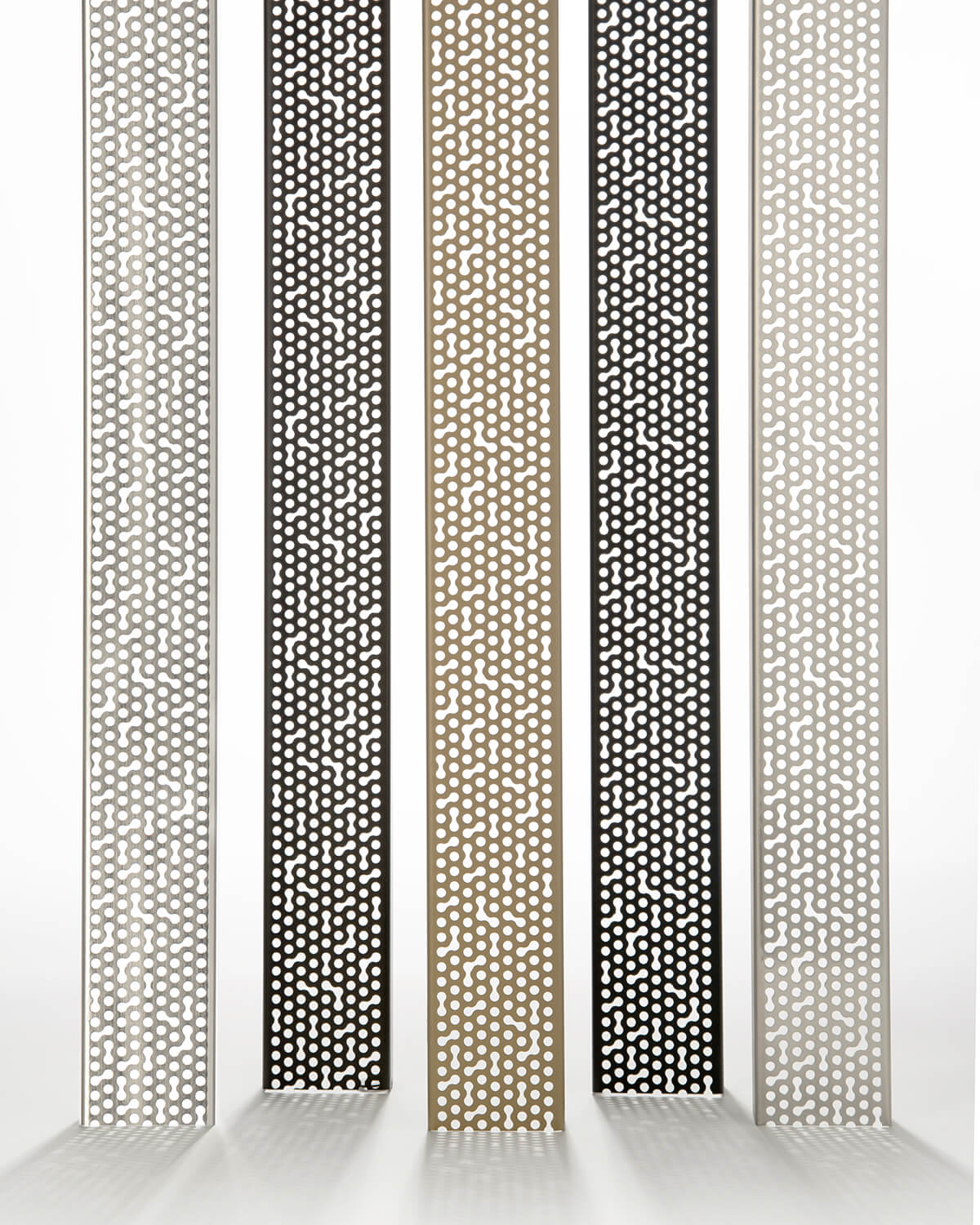 The Adhesion Linear Drain from Infinity Drain is available in 10 finishes