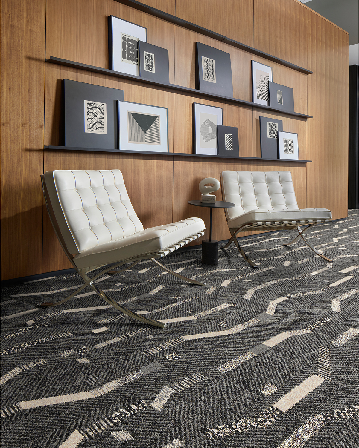 Accent Hour in Charcoal from the Dressed Lines collection by Interface