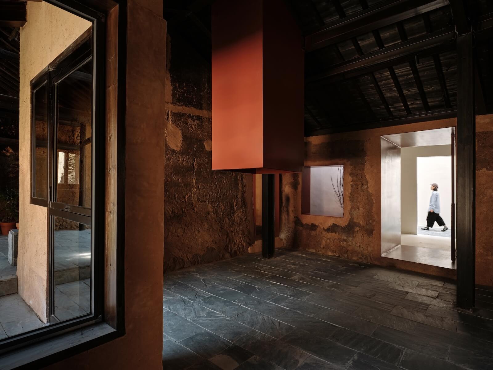 The traditional house in front of the building was adapted into an entrance to the Z Museum.