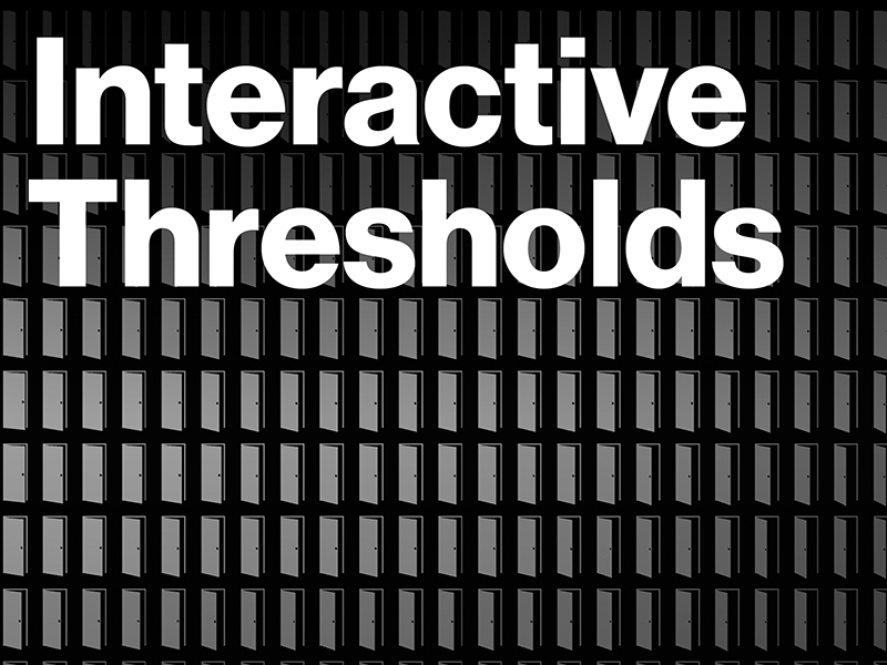 Interactive Thresholds event poster
