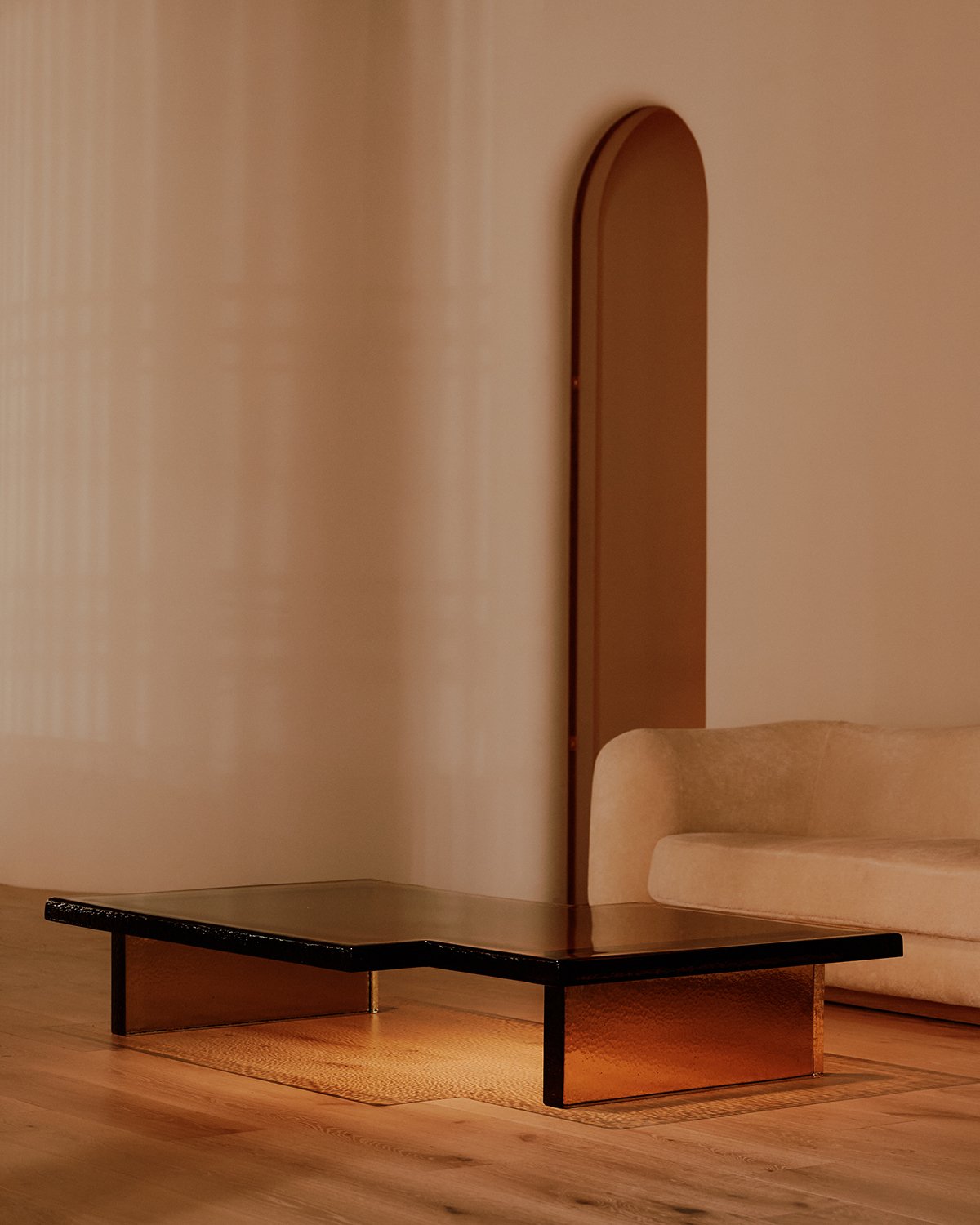 Two furniture collections - Glass by Clive Lonstein, featured in Azure Magazine's 2025 September/October issue