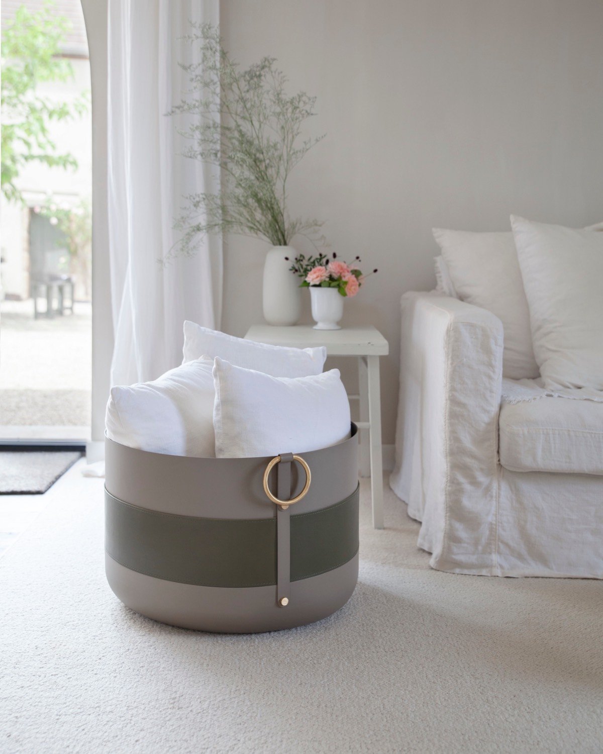 Emma Basket XL and Tilda Ash Bucket Eldvarm